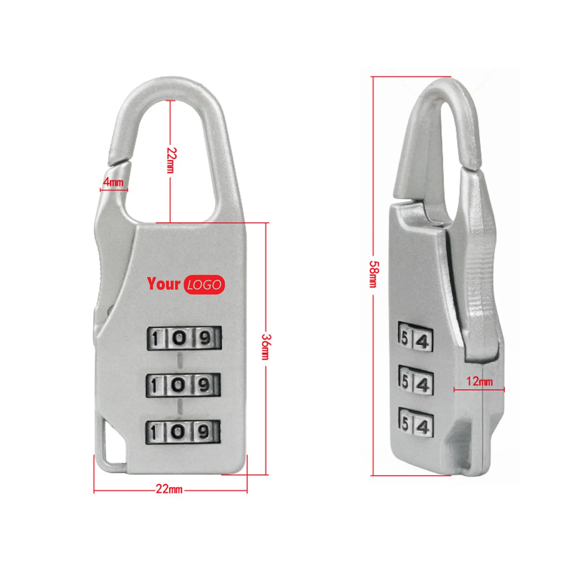 3 Digit Number Code Combination Padlock 7