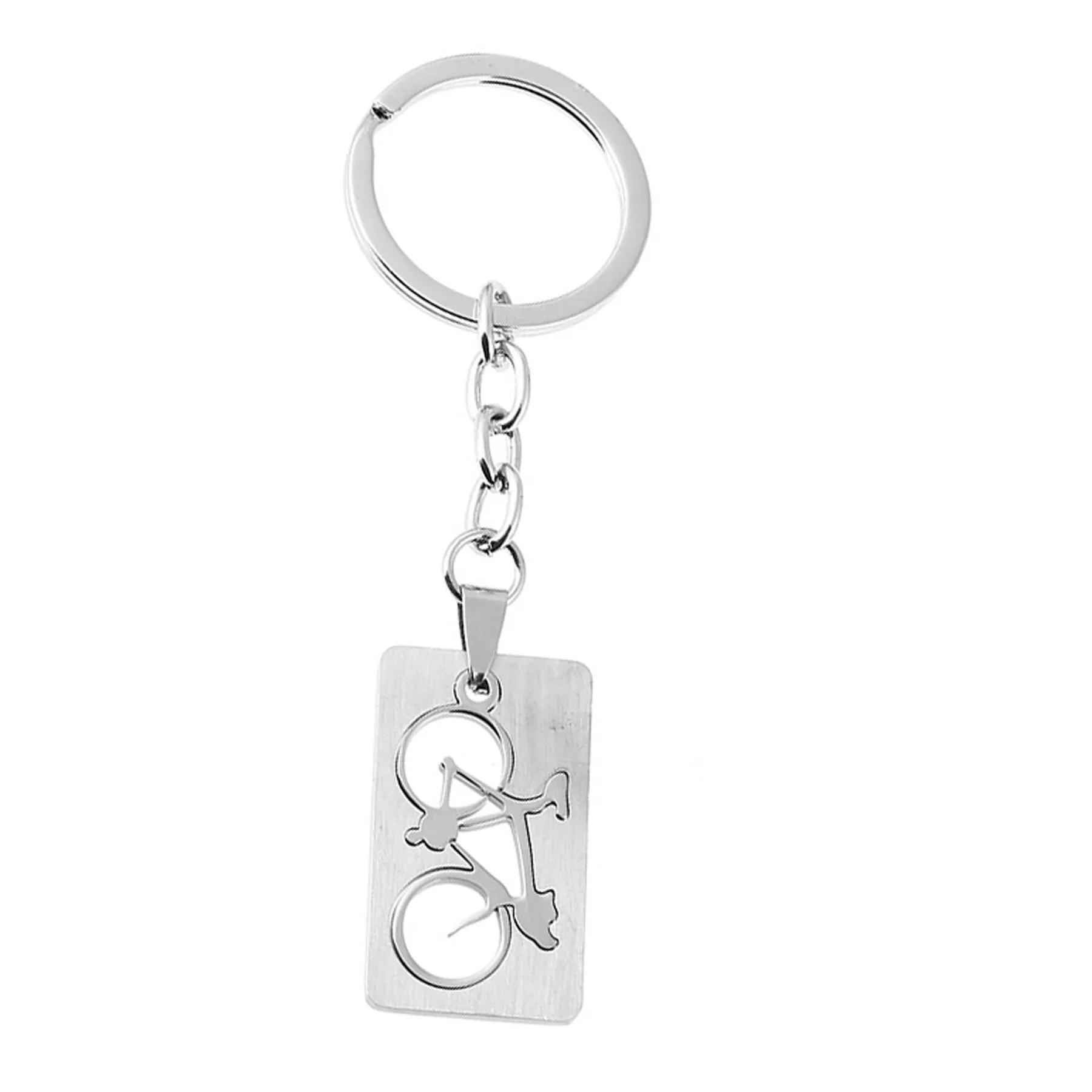 Stainless Steel Gecko Bicycle Keychain 11