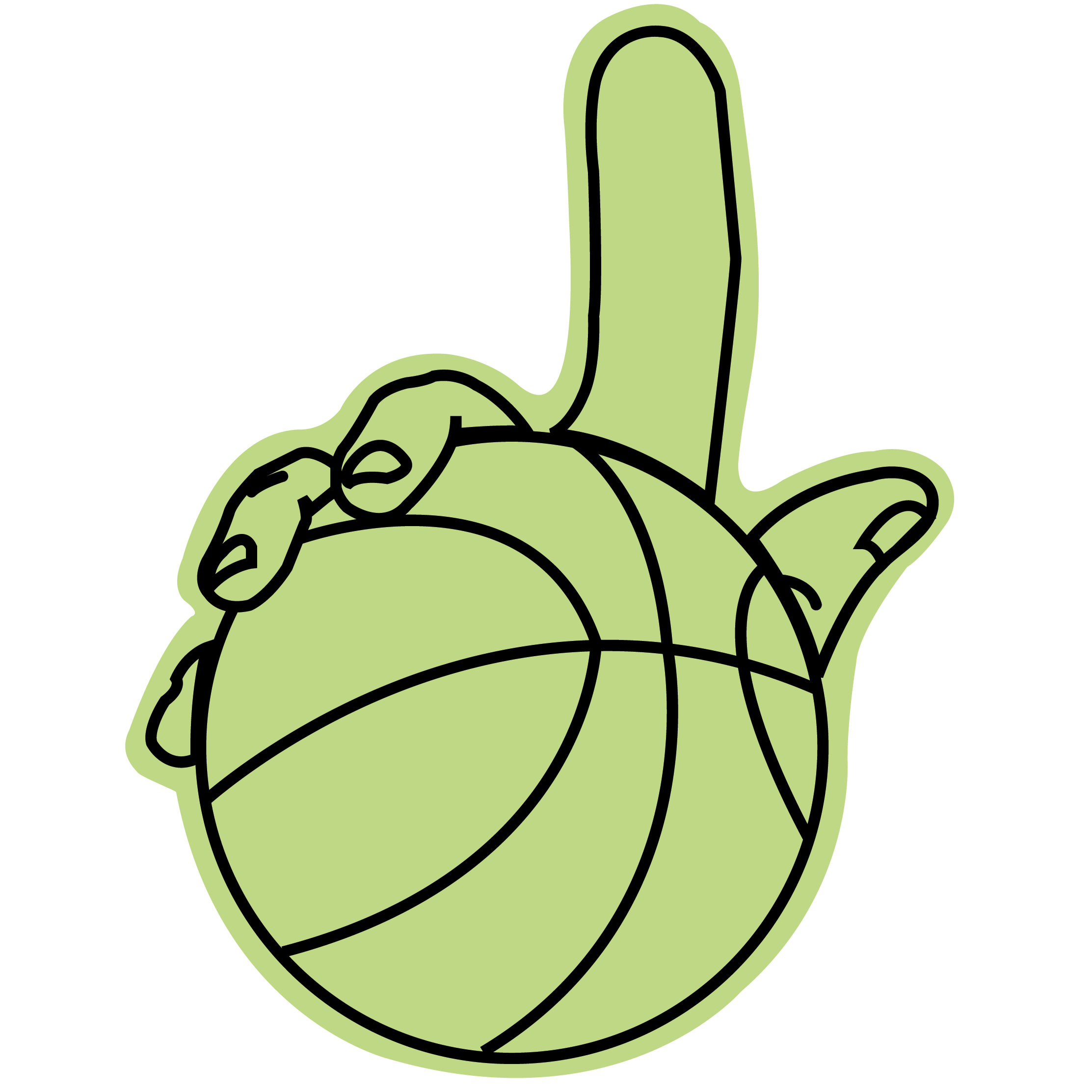 Large Basketball Hand 79