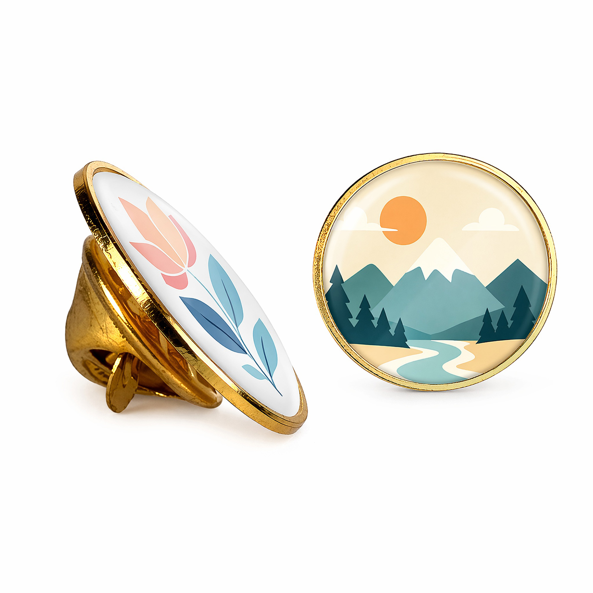 3/4-in. Round Lapel Pin