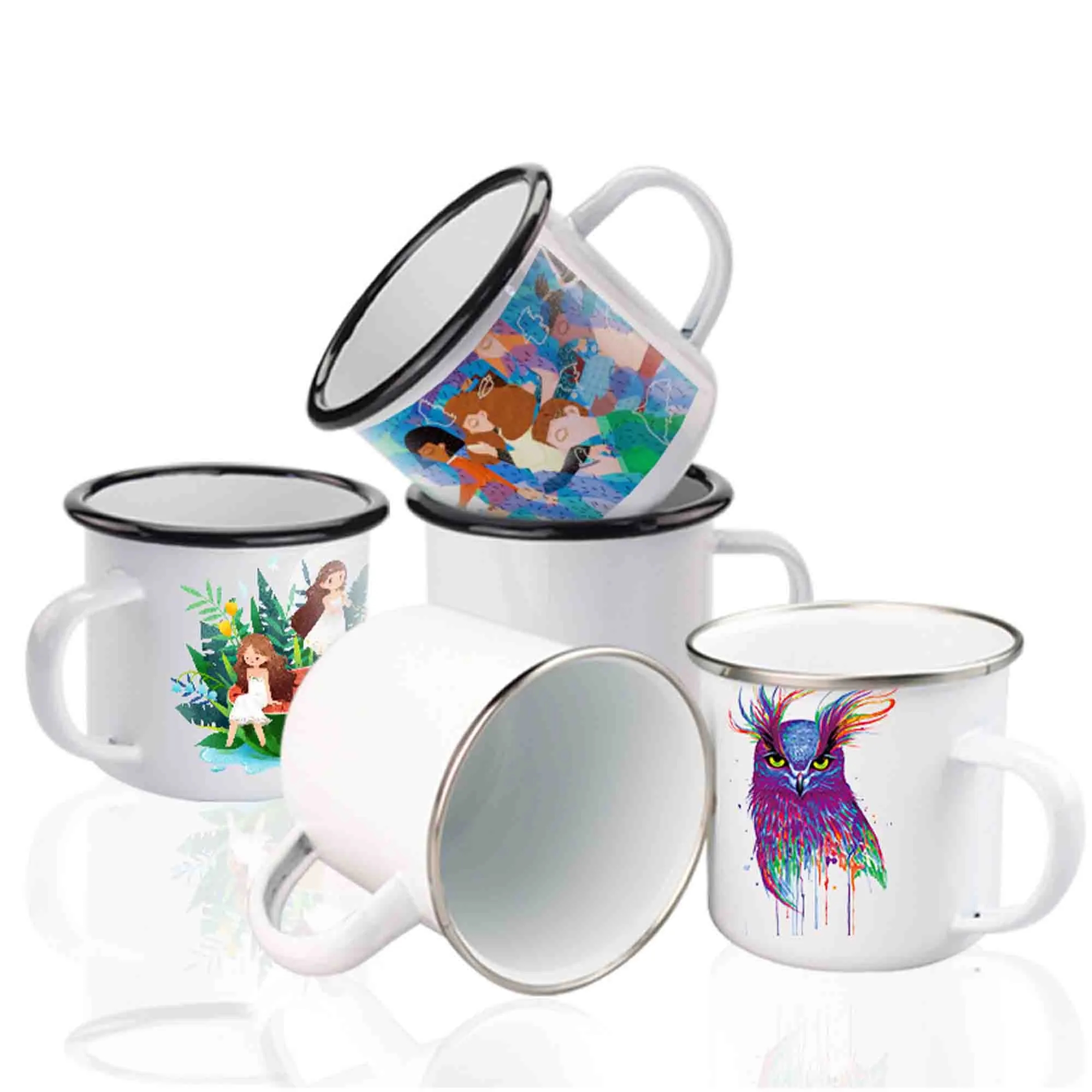 Enamel Cup Ceramic Camping Mug 5