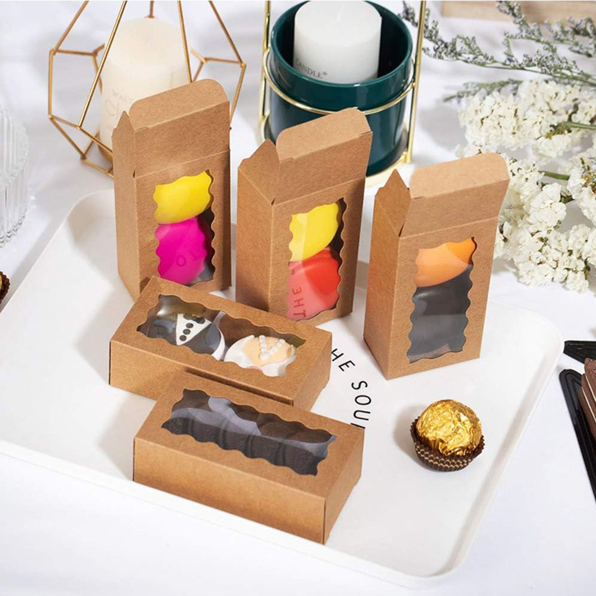 Sturdy Kraft Paper Box for 2 Macarons ?C Sustainable & Elegant 8
