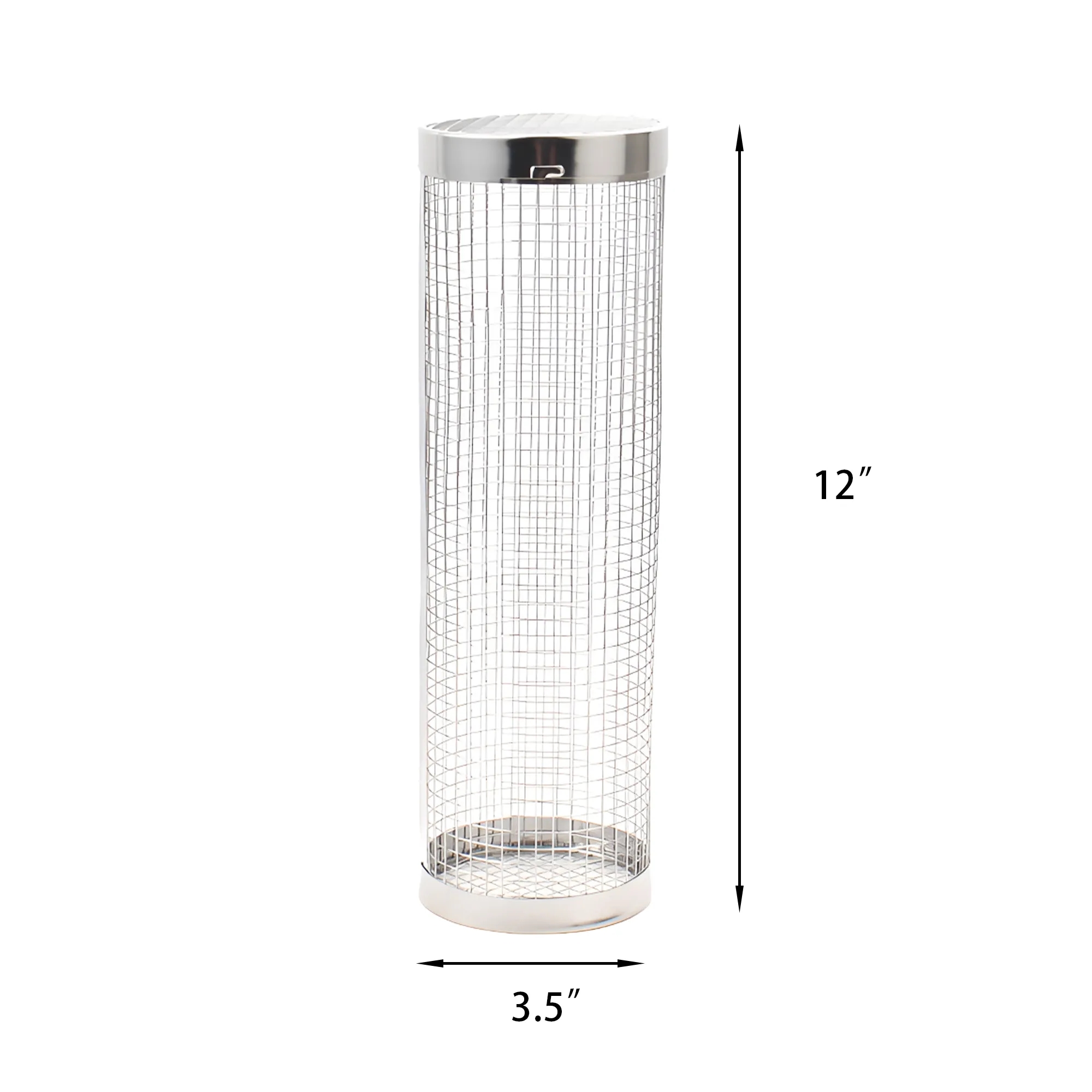 MOQ50 Outdoor Rolling BBQ Basket 304 Stainless Steel 6