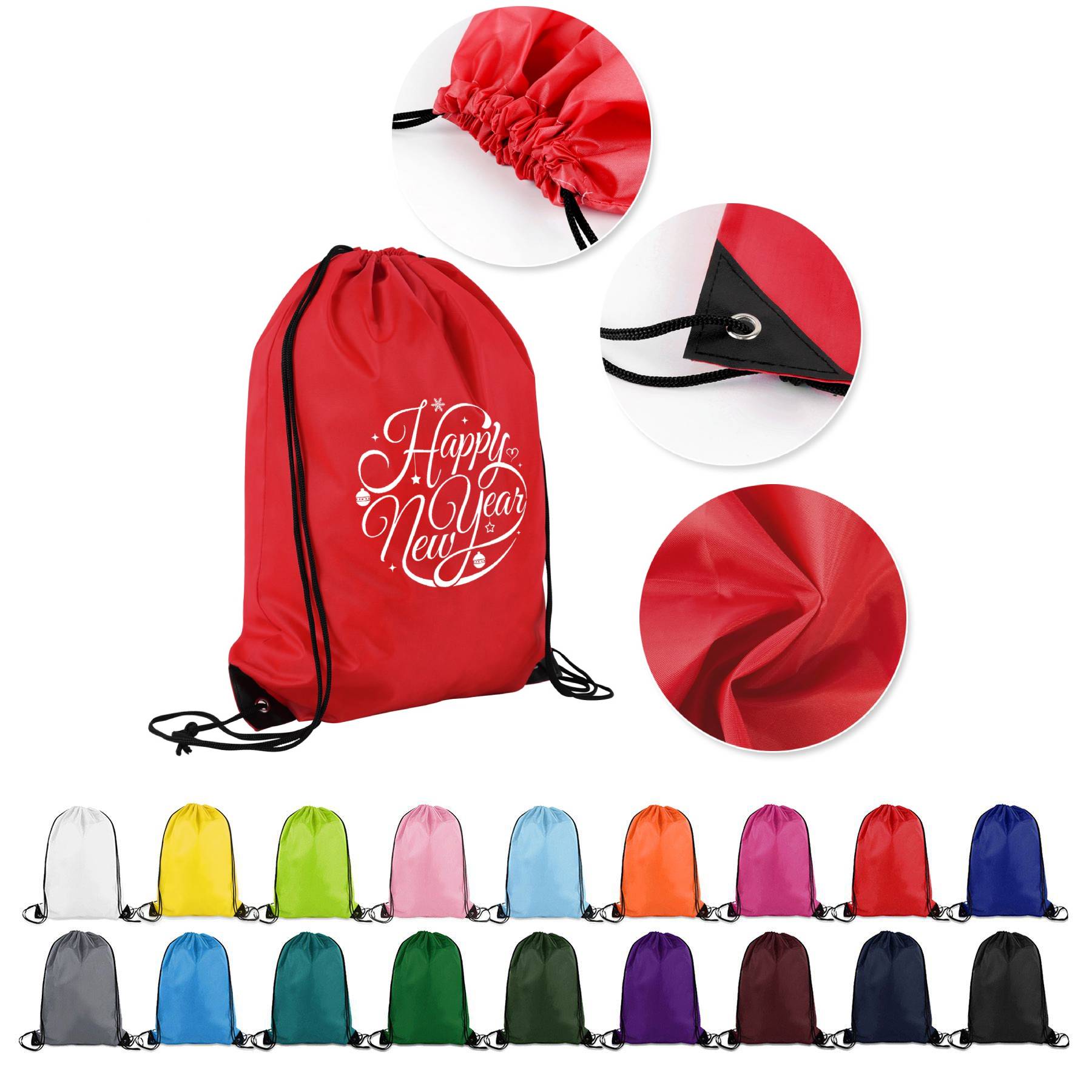 210D Polyester Drawstring Backpack(13 1/2" x 16 1/2") 39