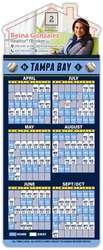 Magna-Card House Shape Magnet - Baseball Schedules (3.5 x 9)