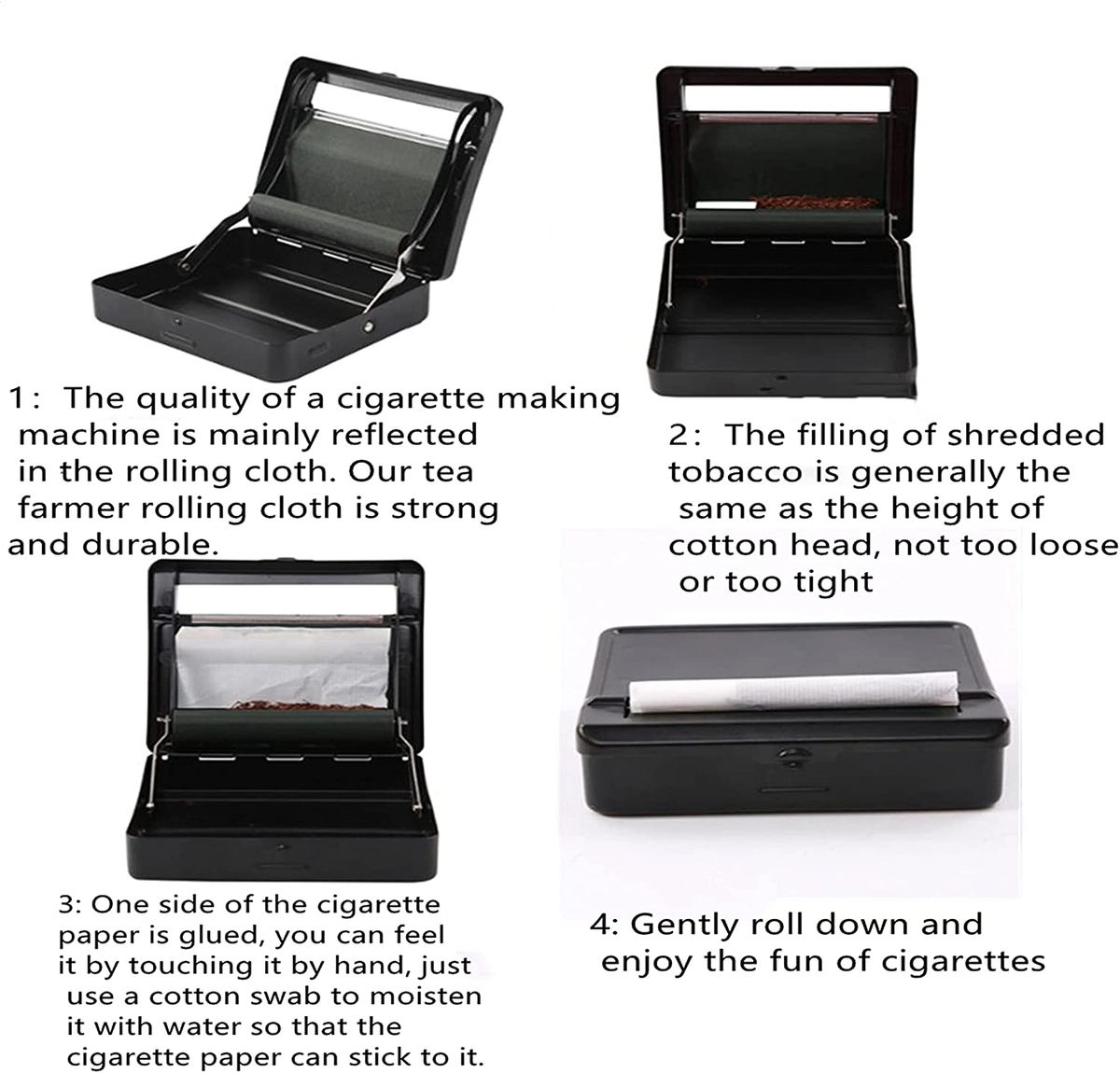 cigarette rolling machine too loose ROWISE Machine, New Manual Cigarette Tobacco Injector Roller Fits Rolling Tube of Diameter 0.31"/8mm, Portable Cigarette Roller for Size of Tube: 100mm, King & Regular Size : Health How to troubleshoot common problems