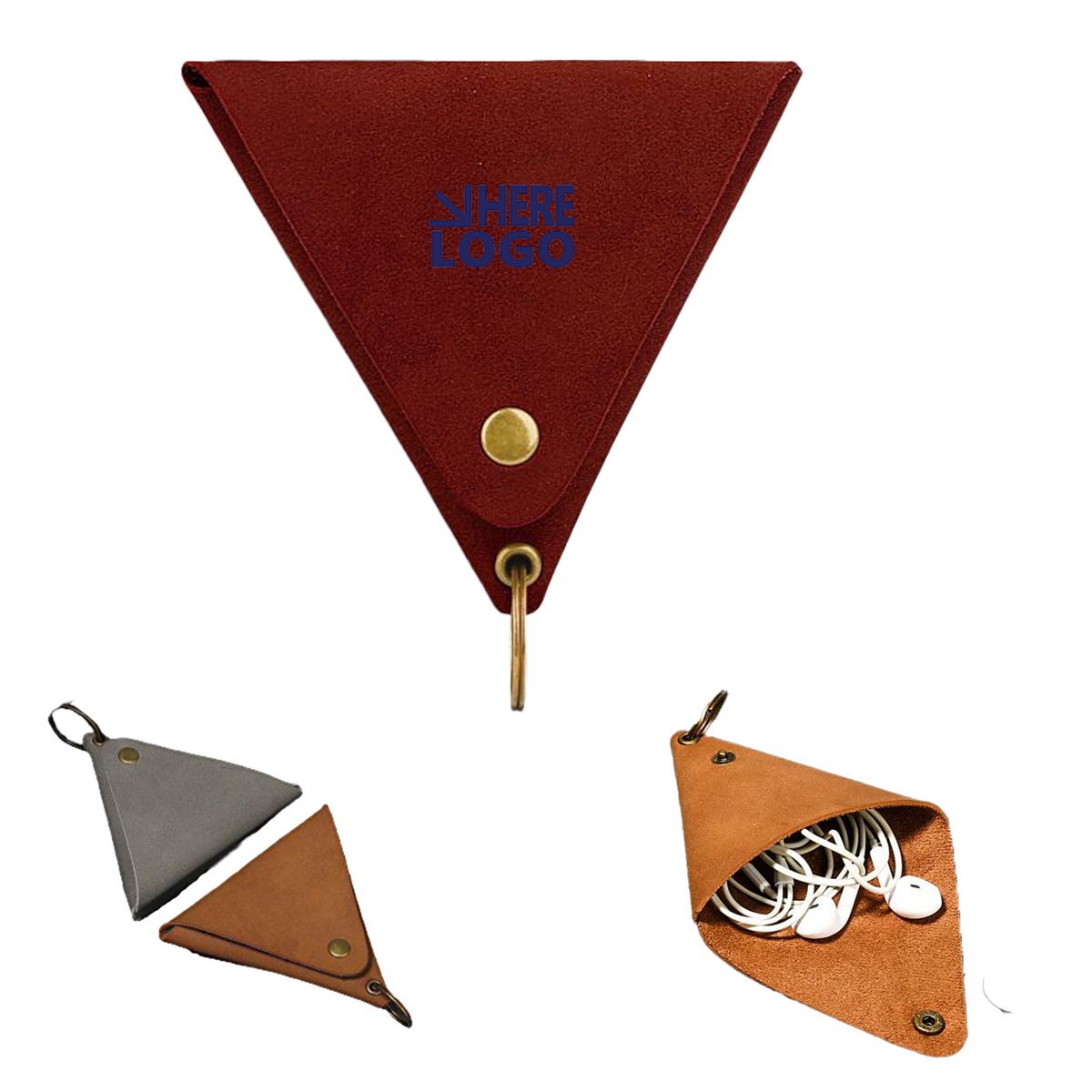 Leather Small Inner Earbud Coin Bag 3