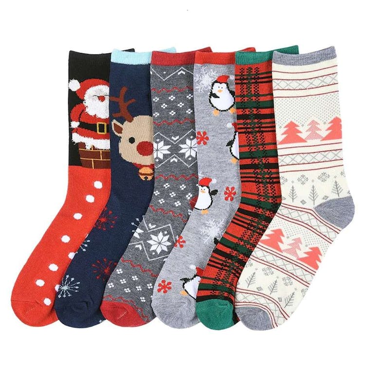 Women's Crew Socks - Christmas Style 2 Size 9-11 3