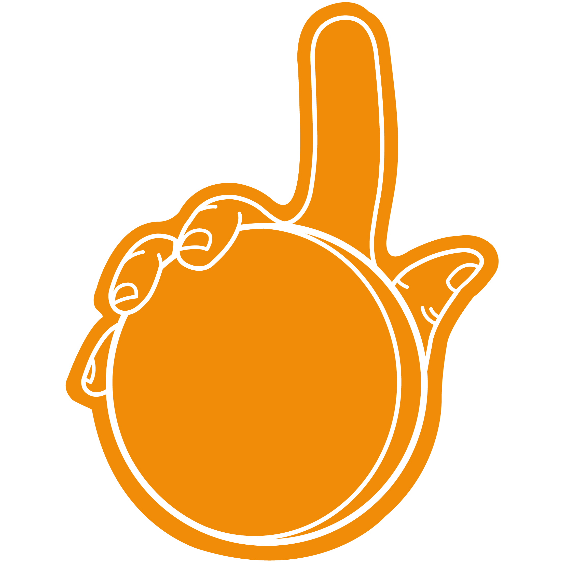 Foam Hockey Puck Hand 75