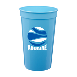 22 oz. Fantastic Plastic Stadium Cup (2 Color Imprint)