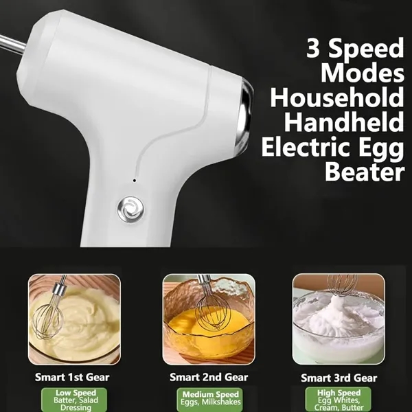 Electric Handheld Mixer with 2 Stirring Rods for Home, Events and Gifting 3