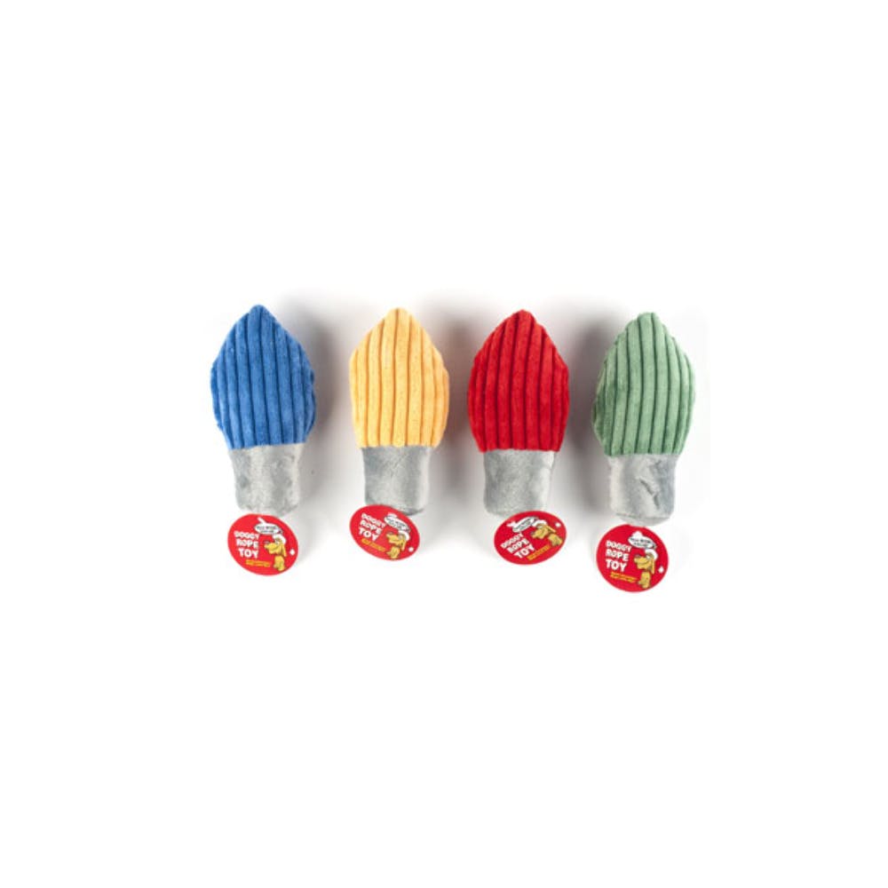Plush Dog Toys - Holiday Light Assorted Colors 3