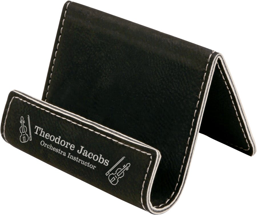 3 1/2" x 2 1/2" Leatherette Holder Easel 4