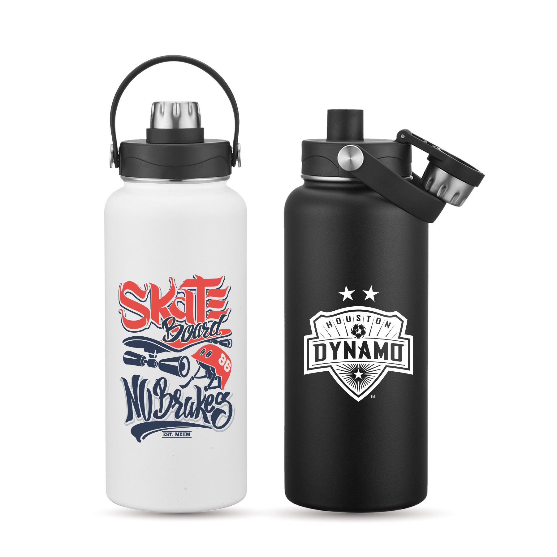 34 oz. Vacuum Handle Water Bottle w/Leak-proof Lid, custom water bottle with logo imprint 7