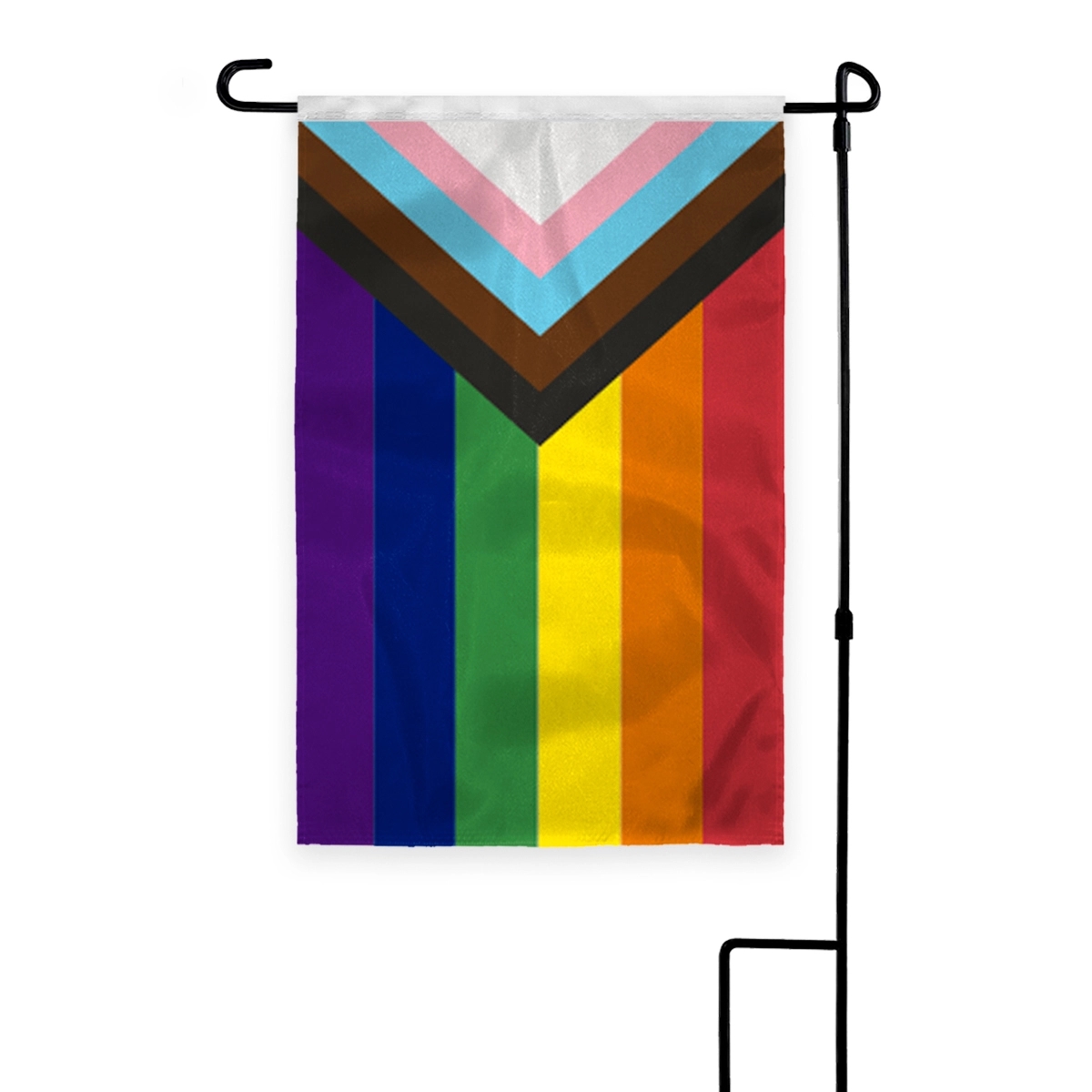 12" x 18" 1ply Nylon Progressive Pride Deluxe Garden Flag
