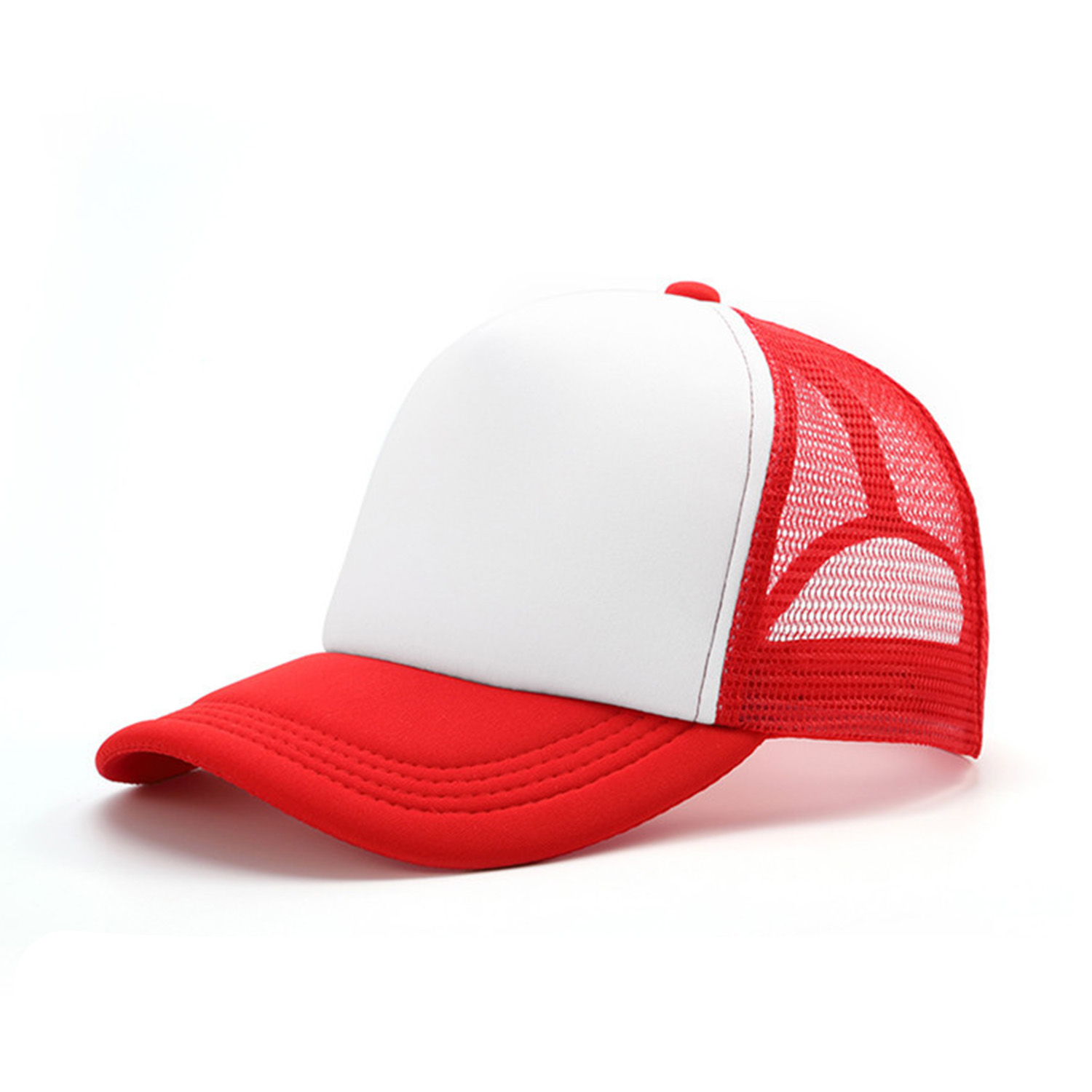Women Ponytail Embroidered Trucker Cap