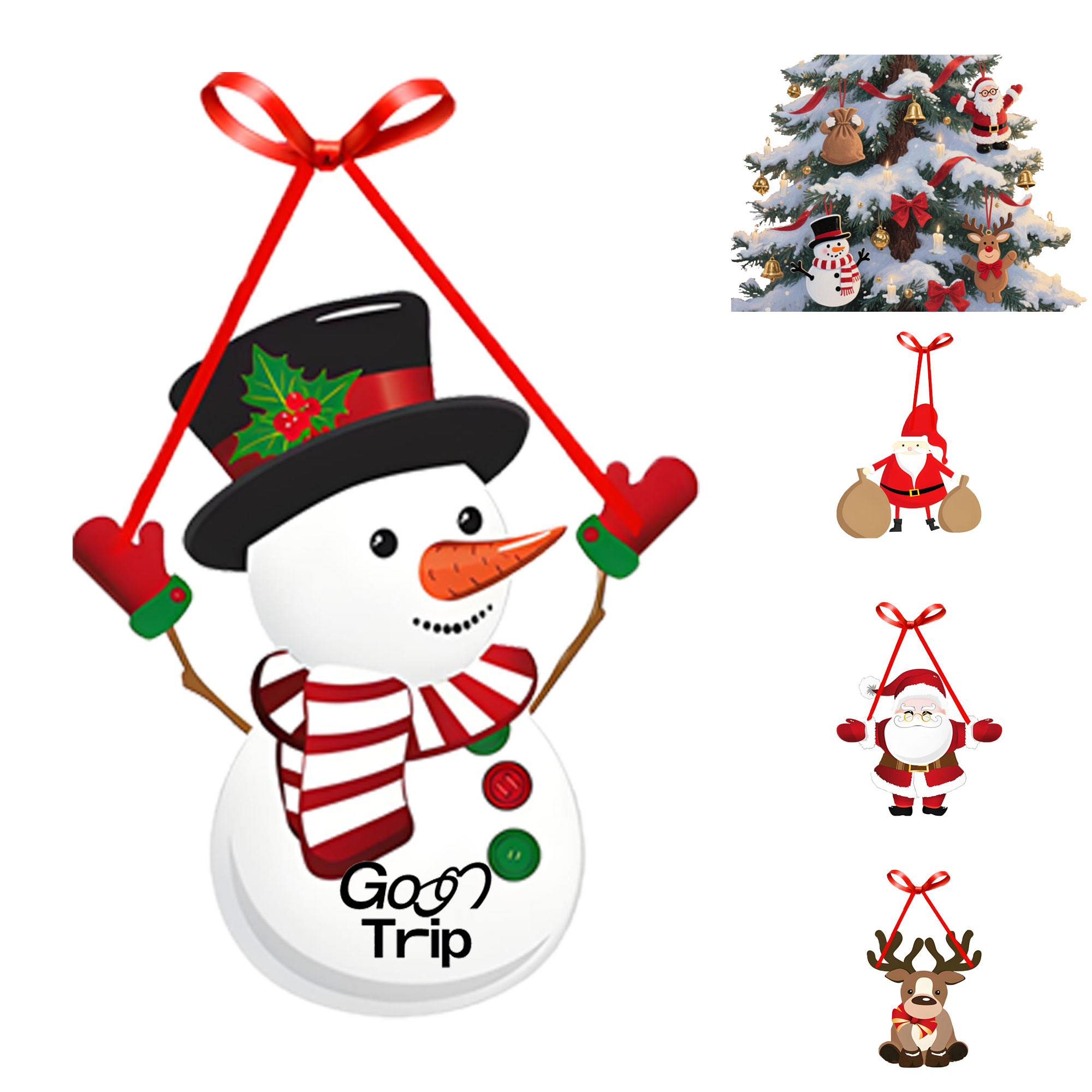 Christmas Cartoon Door Frame 4