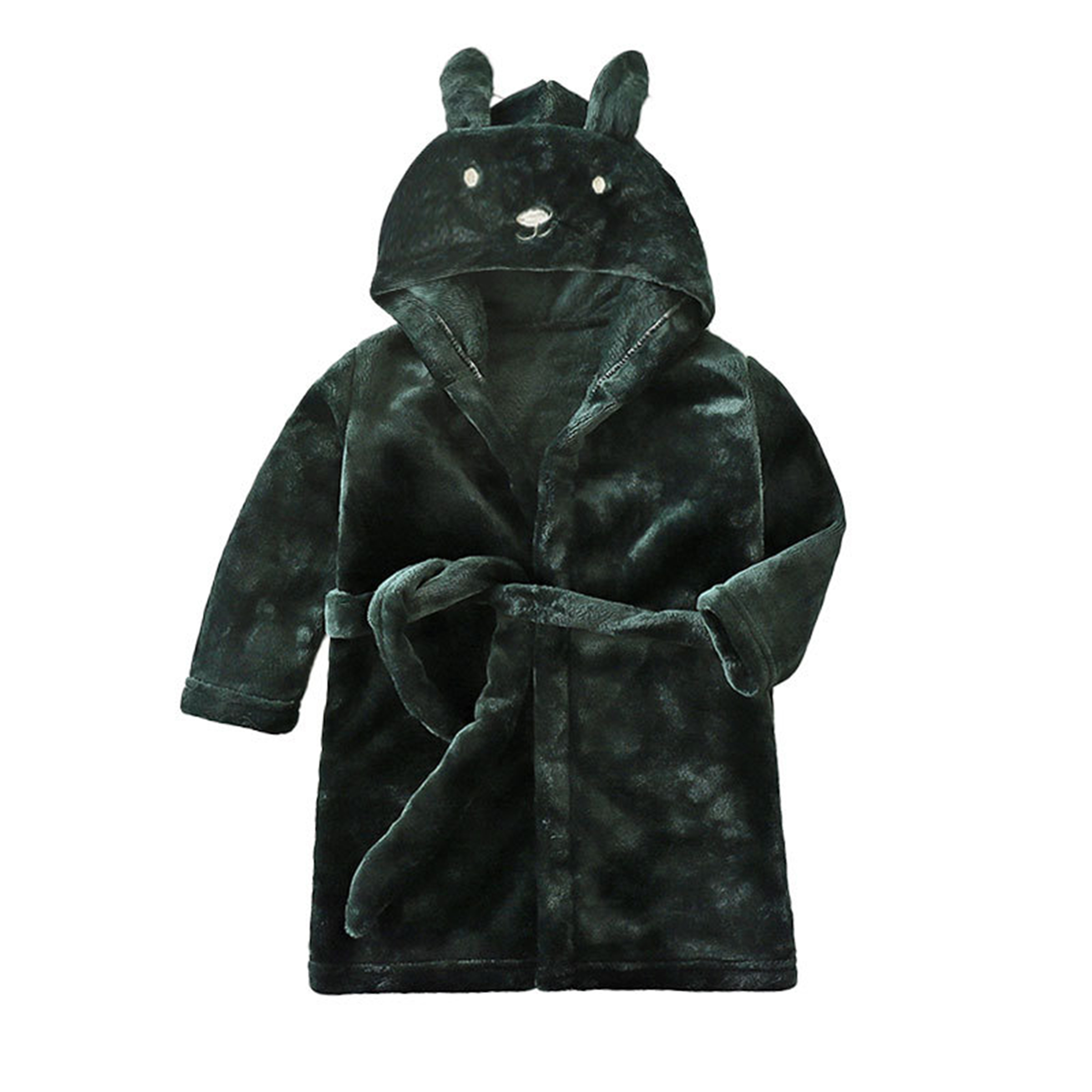Flannel Children's Bathrobe with Fun Animal Designs 10