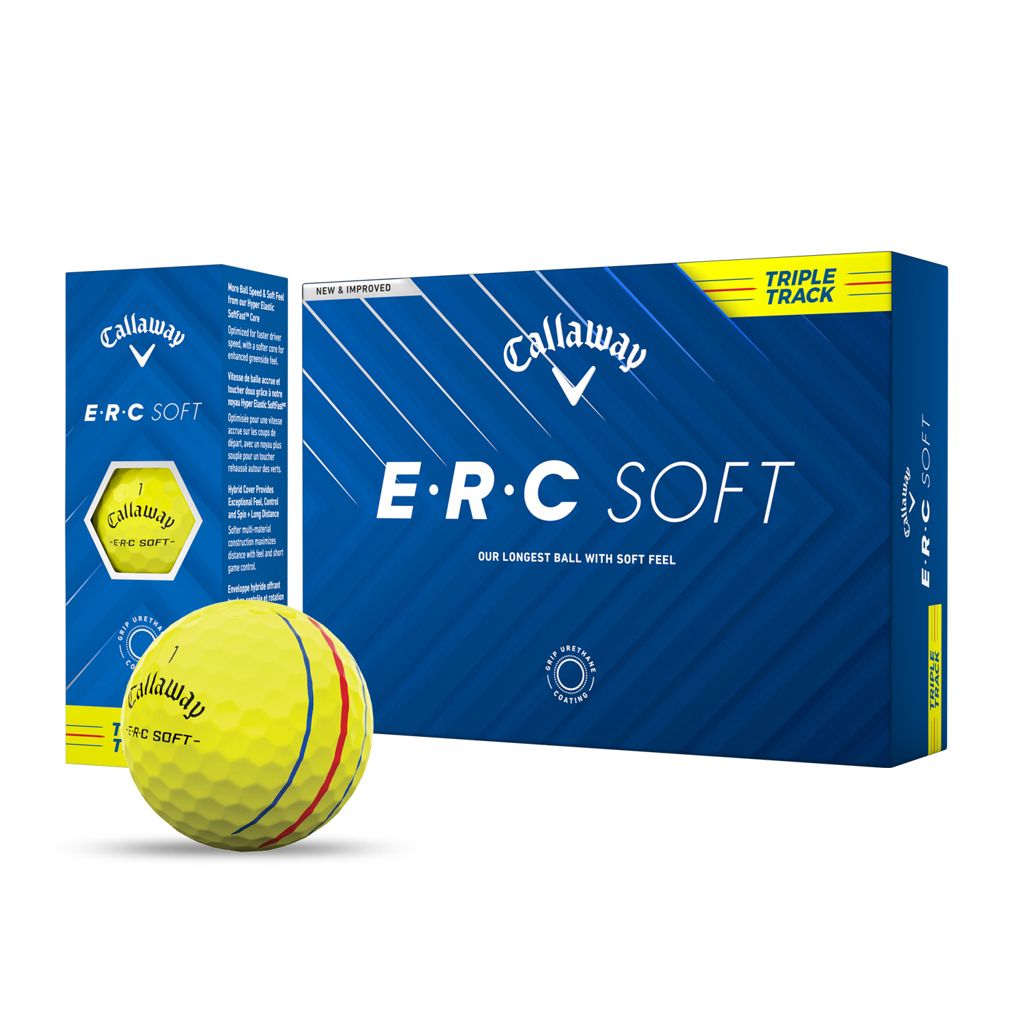 Callaway ERC Soft Triple Track Yellow Golf Balls 8
