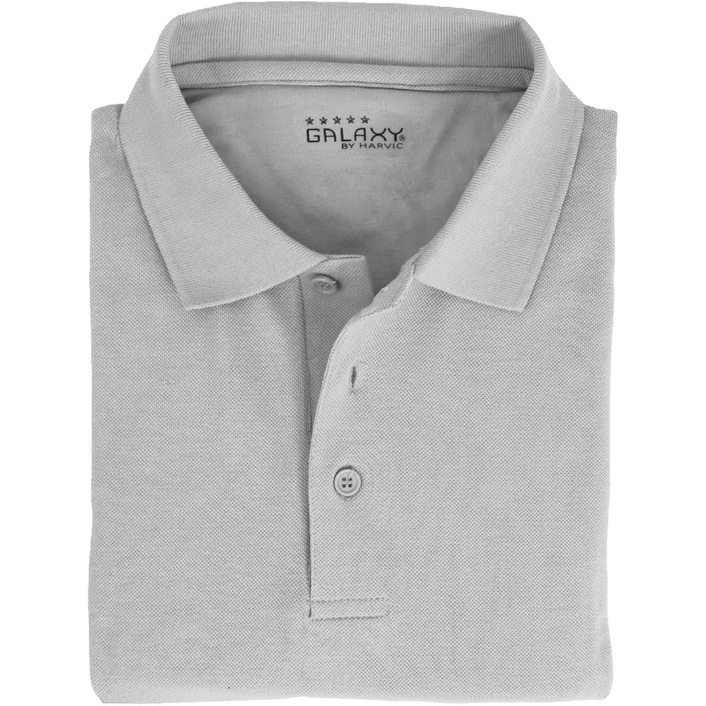 Adult Uniform Polo Shirts - Heather Gray Short Sleeve Large 3
