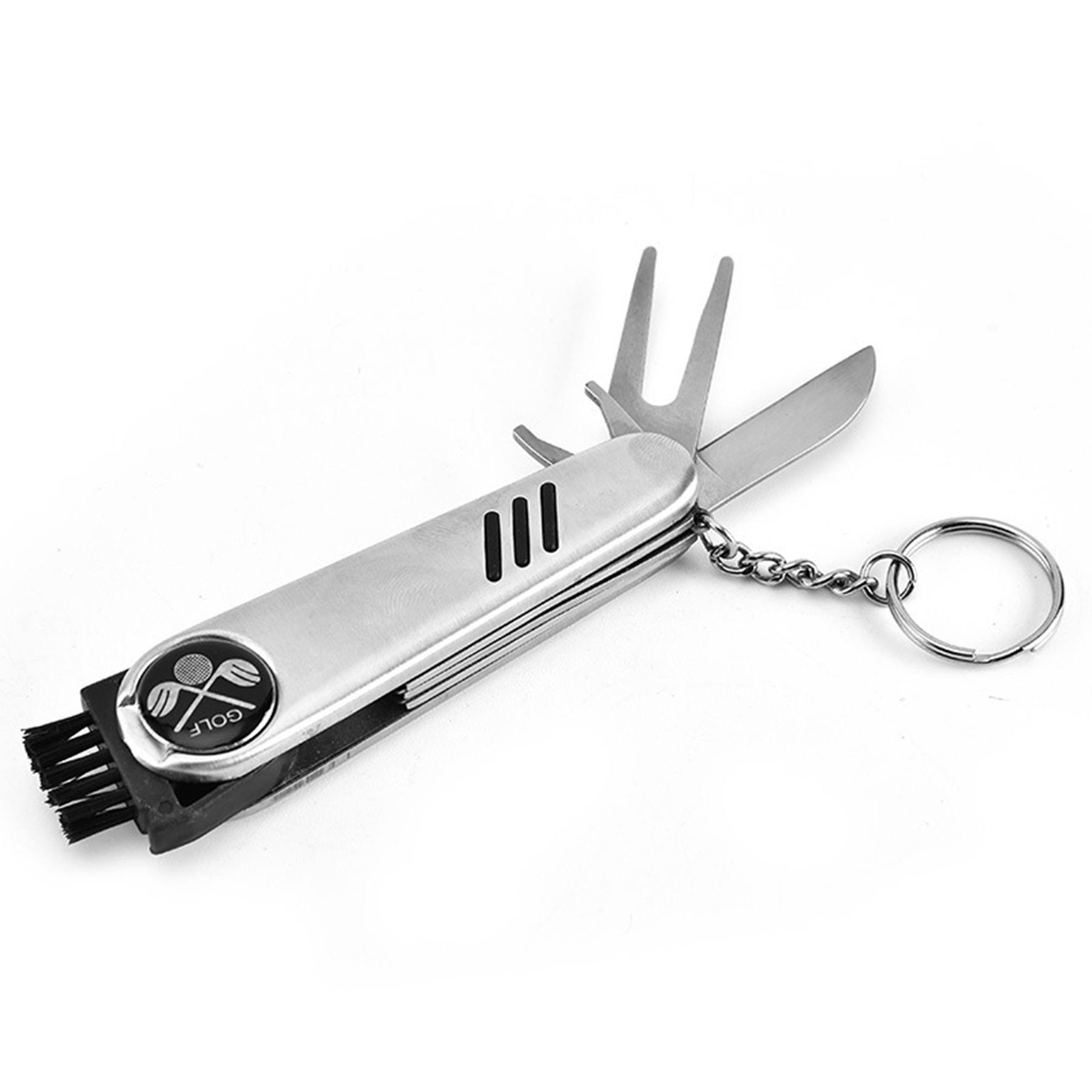 Stainless Steel 6 In 1 Golf Repair Divot Tool With Marker 7