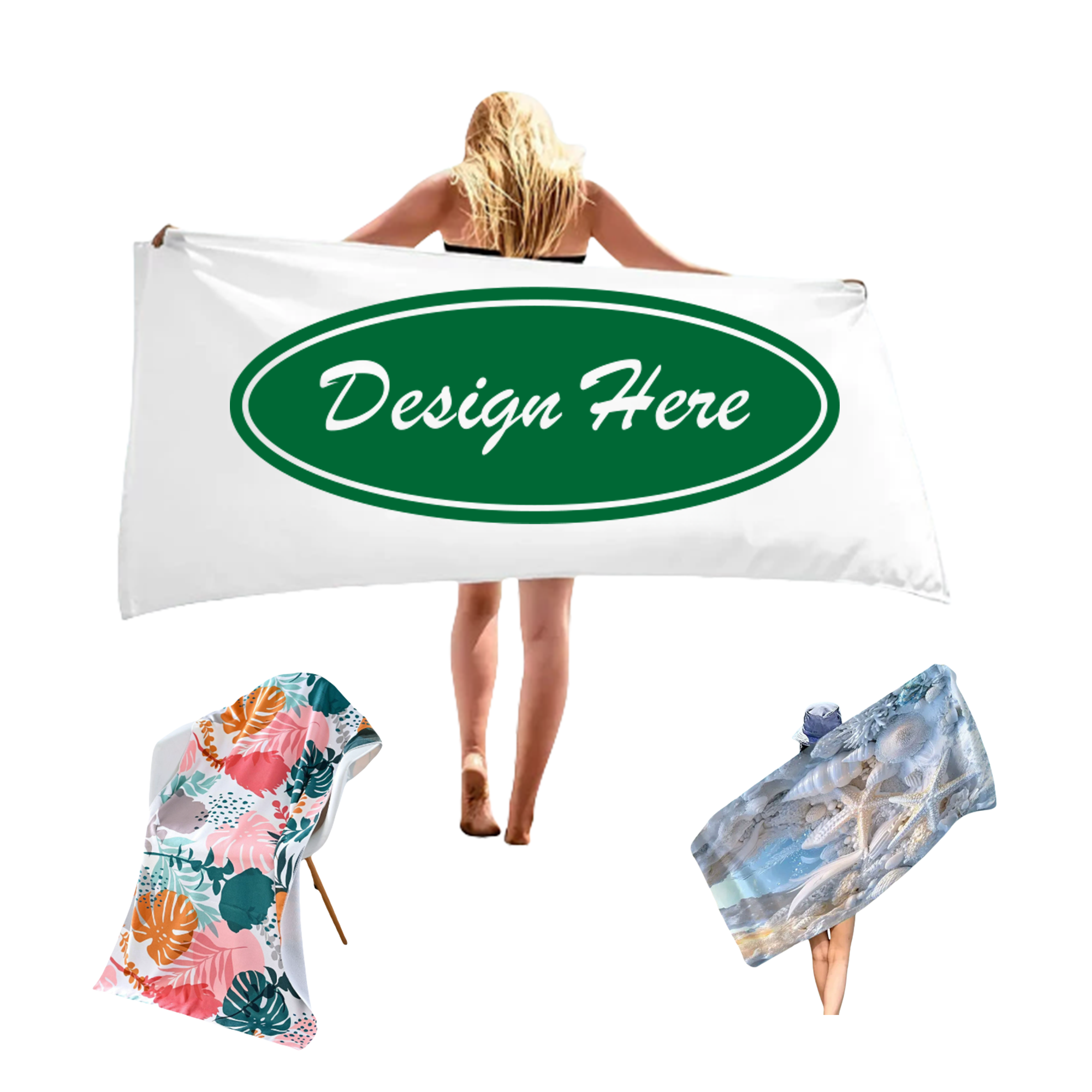 Full Color Customizable Quick-Dry Beach Towel MOQ50