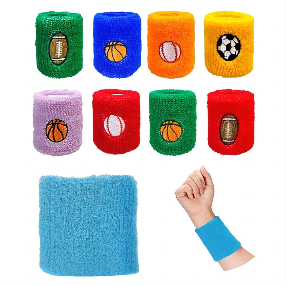 Athletic Cotton Wristbands with Embroidery