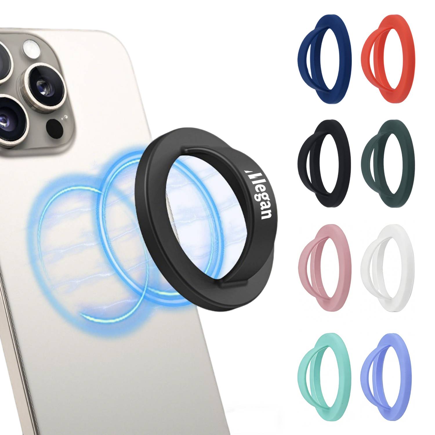 Silicone Rotating Magnetic Phone Grip Holder