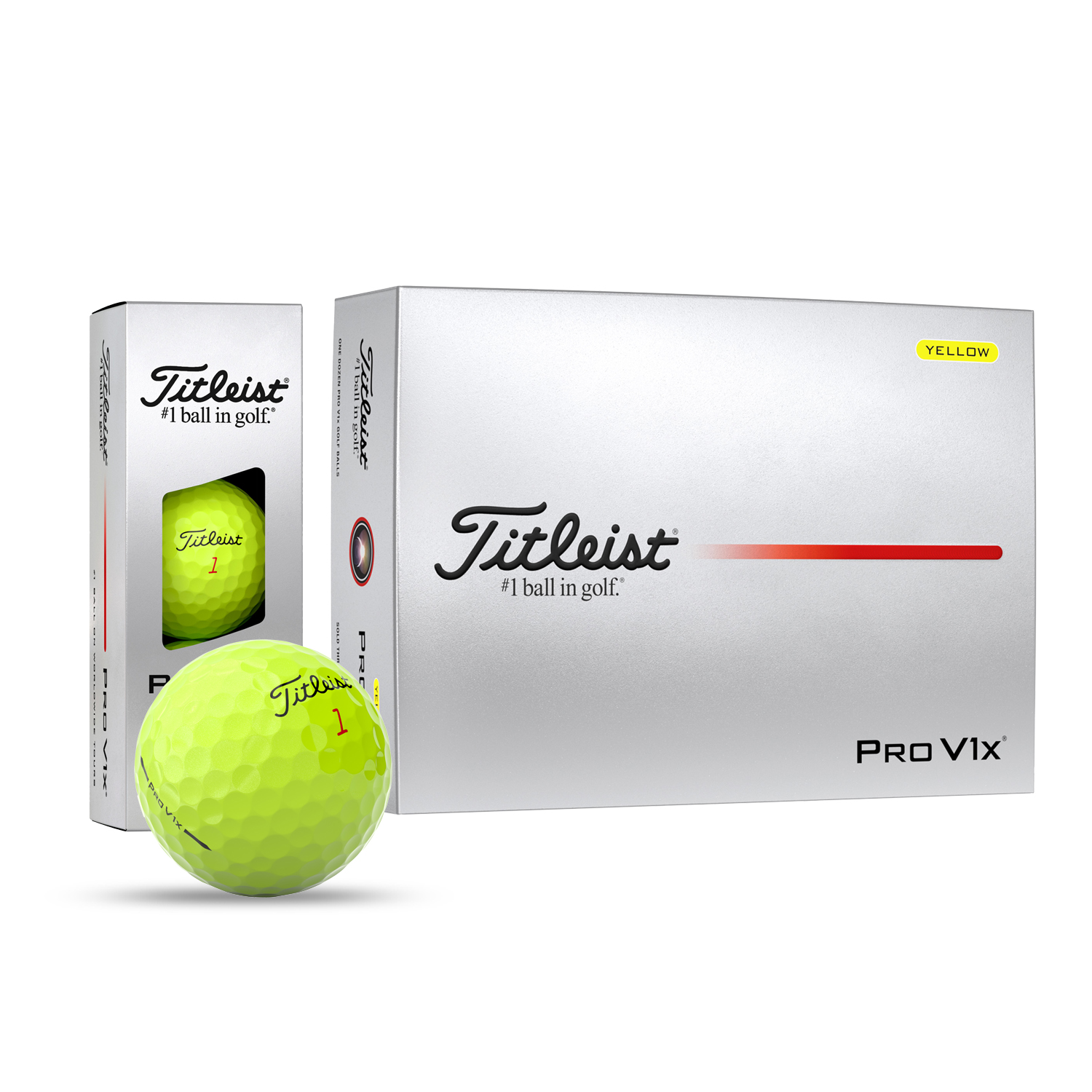 Titleist Pro V1x Yellow Golf Balls 9