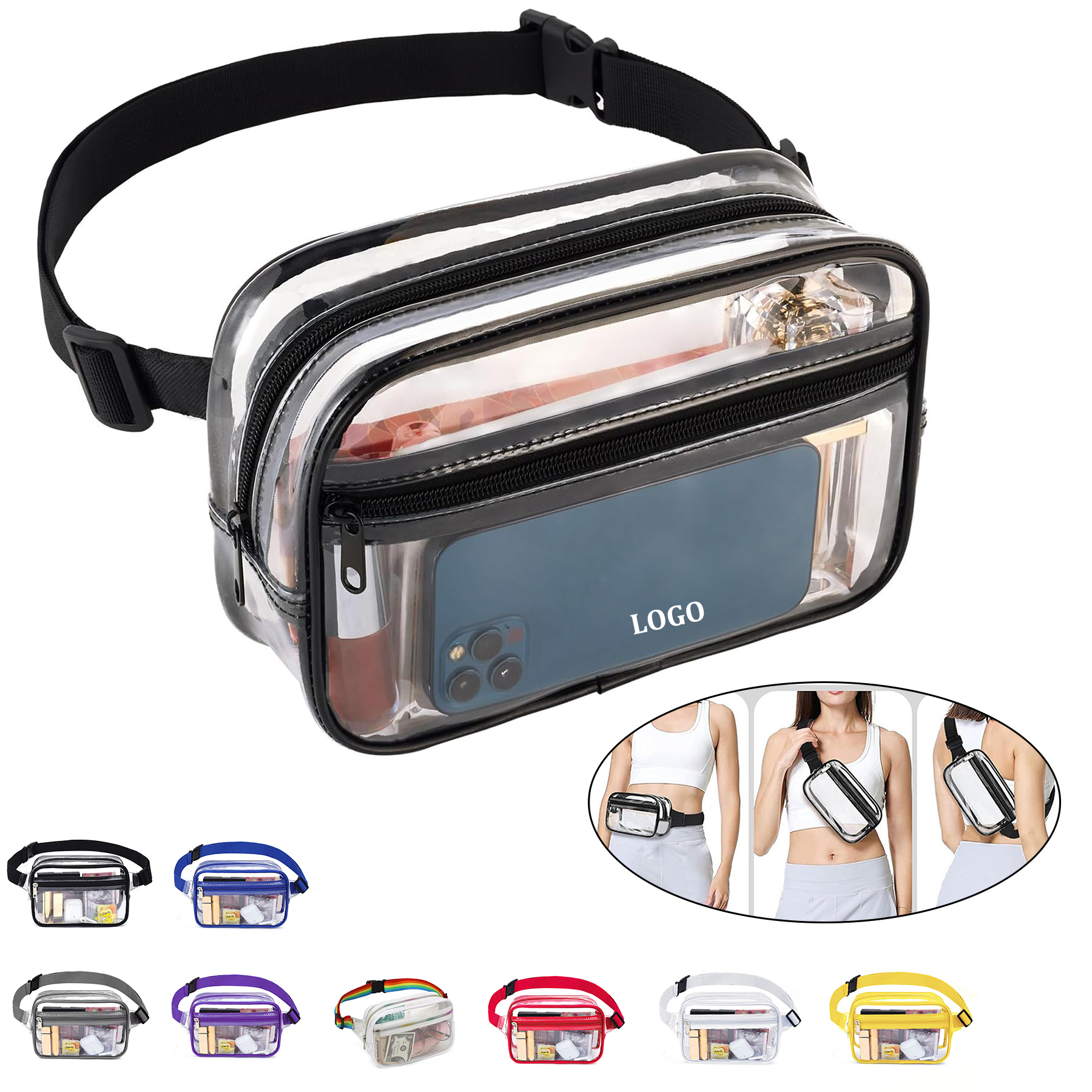 Lightweight Clear Fanny Pack 22