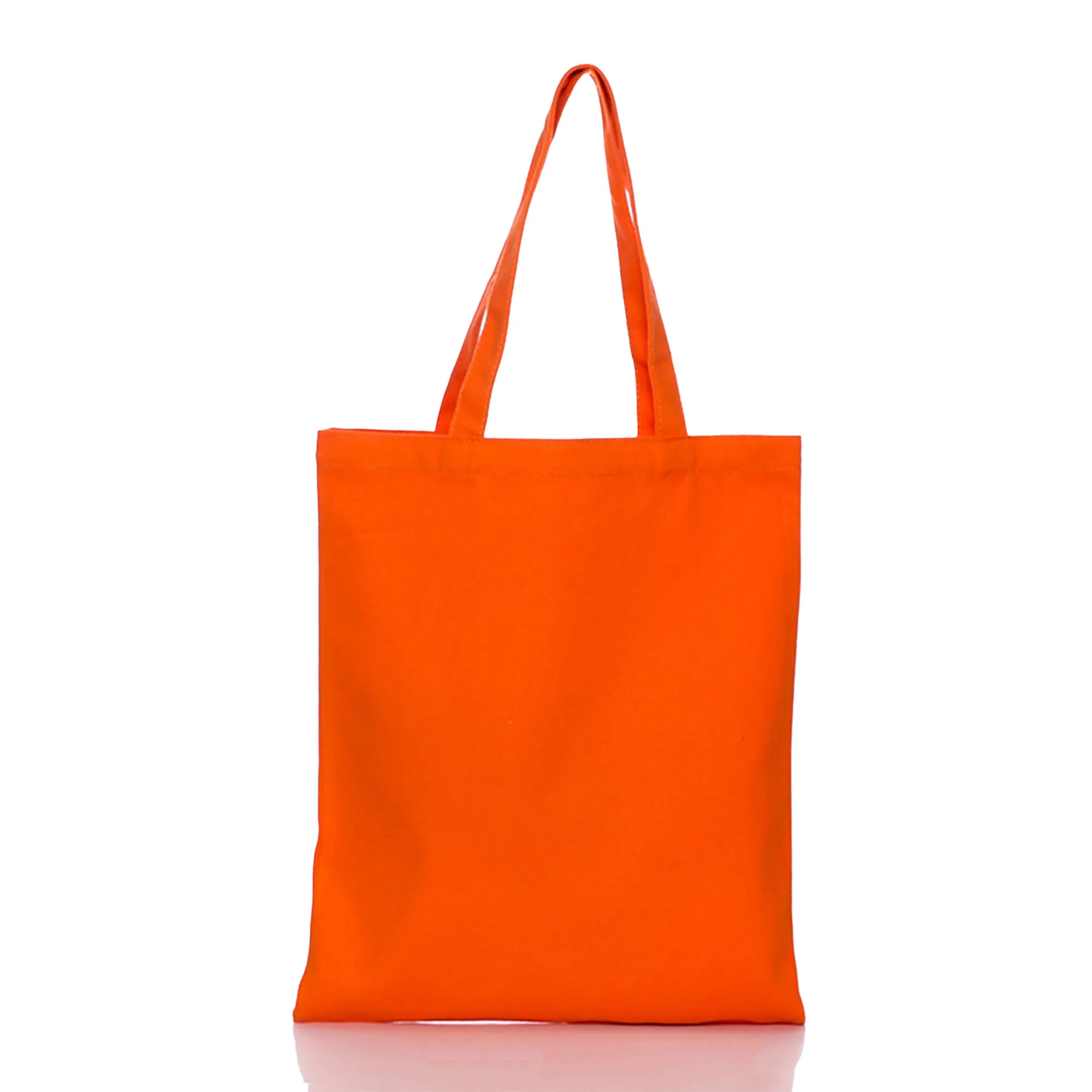 MOQ 10 Polyester Cotton Solid Color Hand-Held Canvas Bag, custom tote bag with logo imprint 32