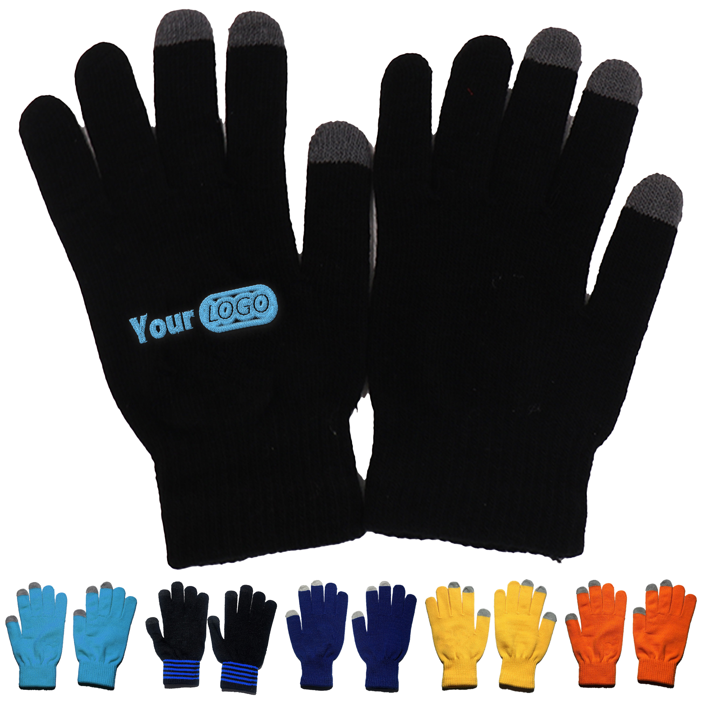 Acrylic Warm Knit Touchscreen Gloves 8