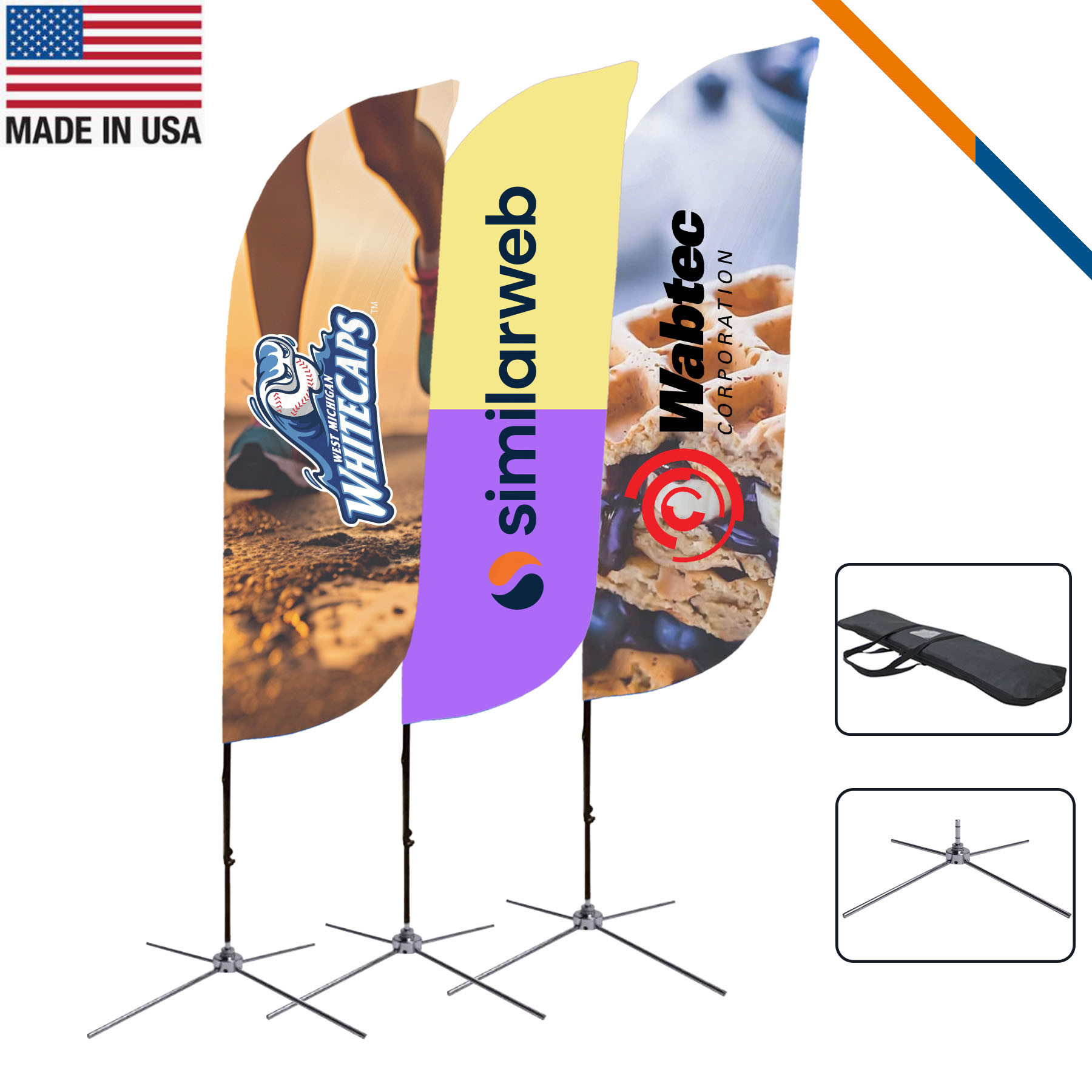 9' Mebb Double-Sided Feather Flag