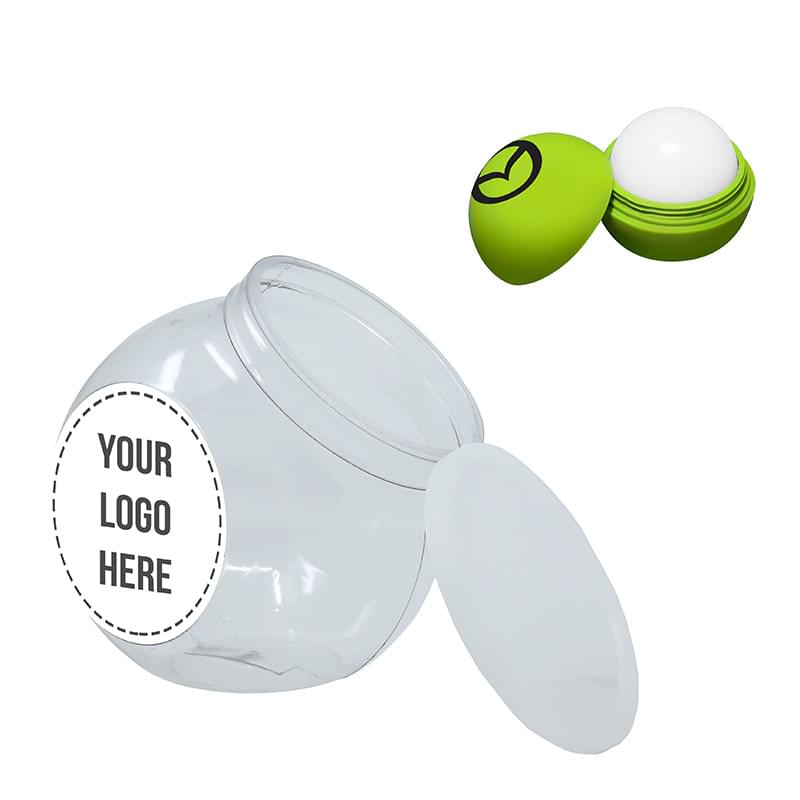 Large Fish Bowl with -OS Round Lip Balm
