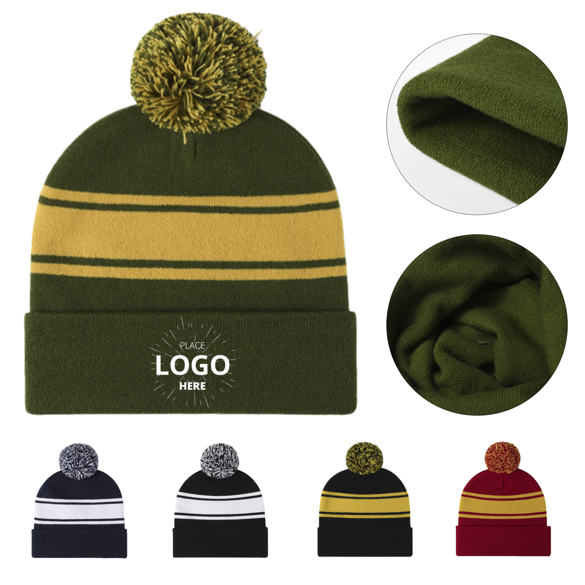 Leopard Print Knitted Cap