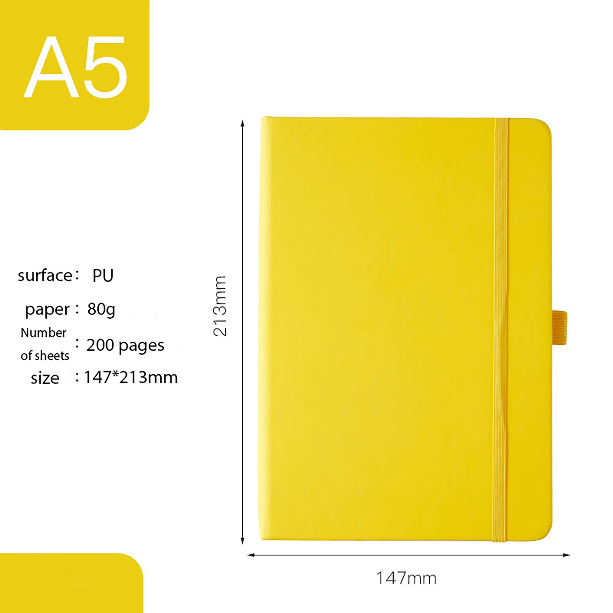 A5 Strap Notebook MOQ 50PCS 25
