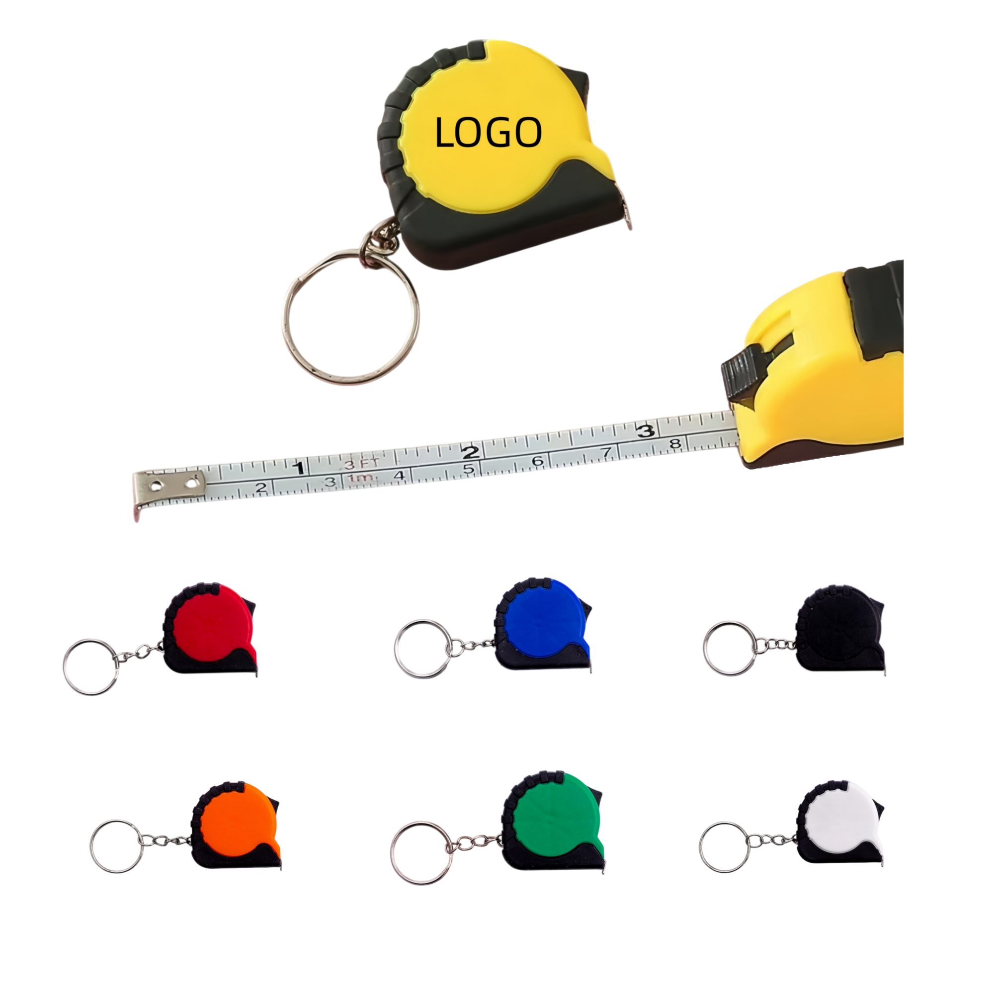 Dual Scale Keychain Mini Tape Measure 2