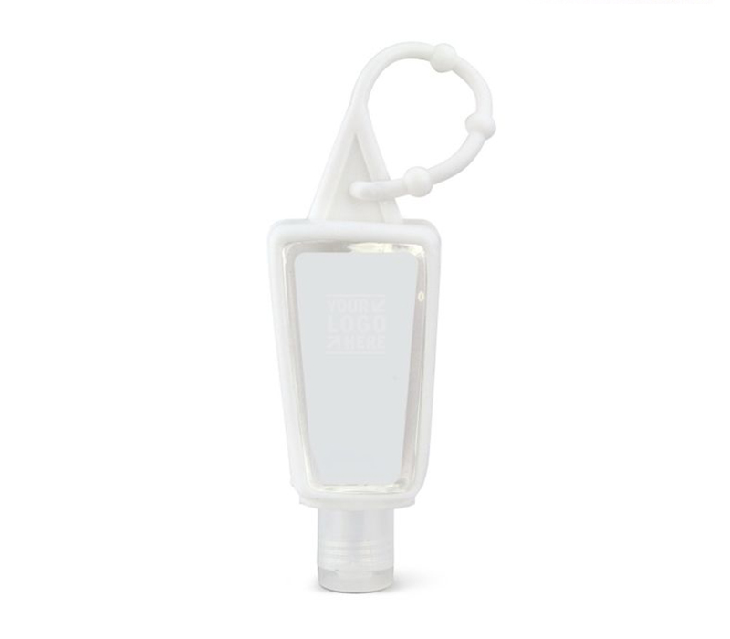 Citrus Scent Hand Sanitizer Gel with Silicone Holder, 1 oz.