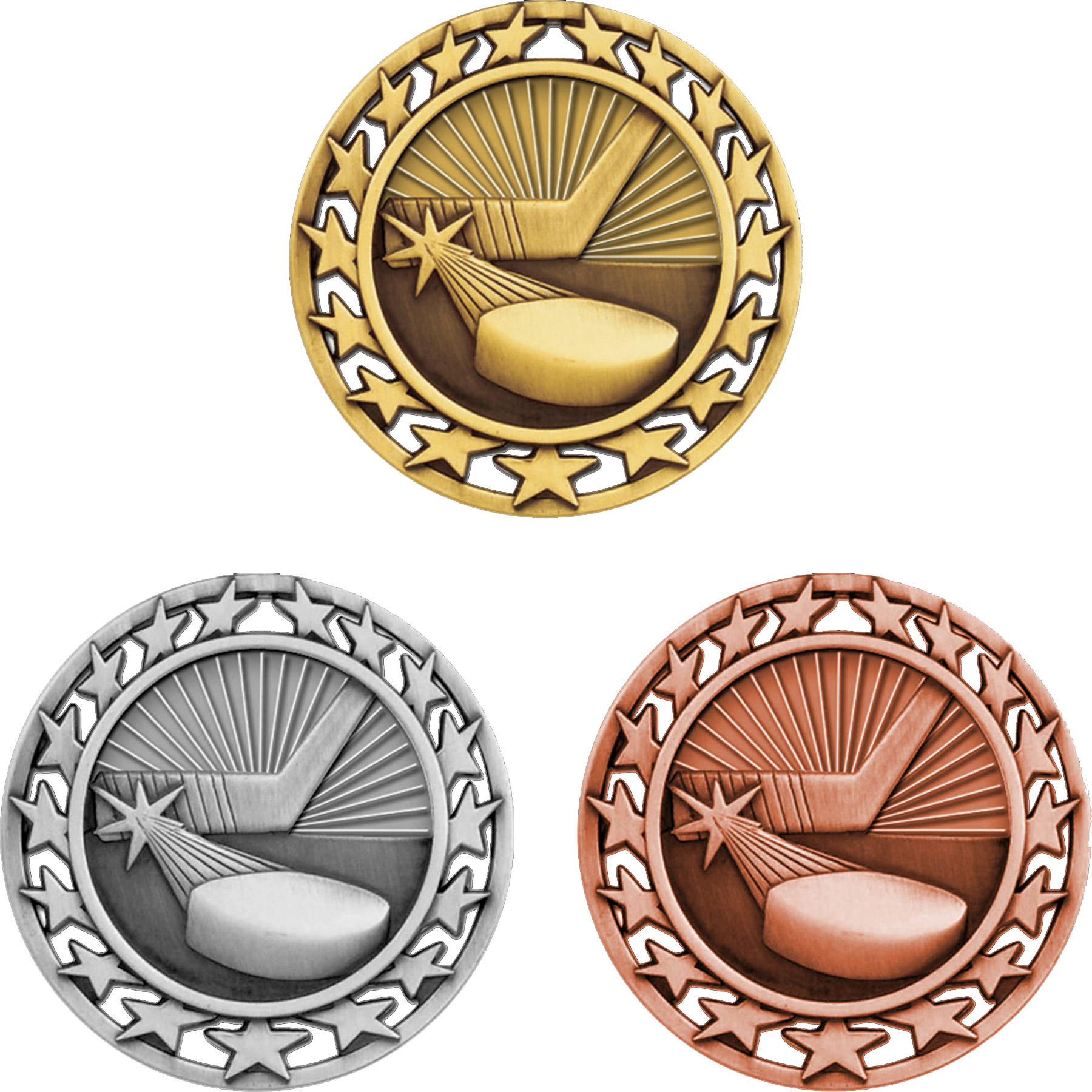 Stock Star Sports Medals: Hockey