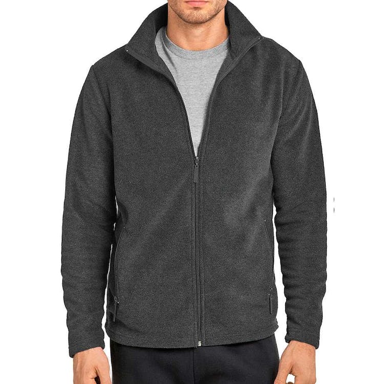 Men's Polar Fleece Jackets - Small Charcoal 3