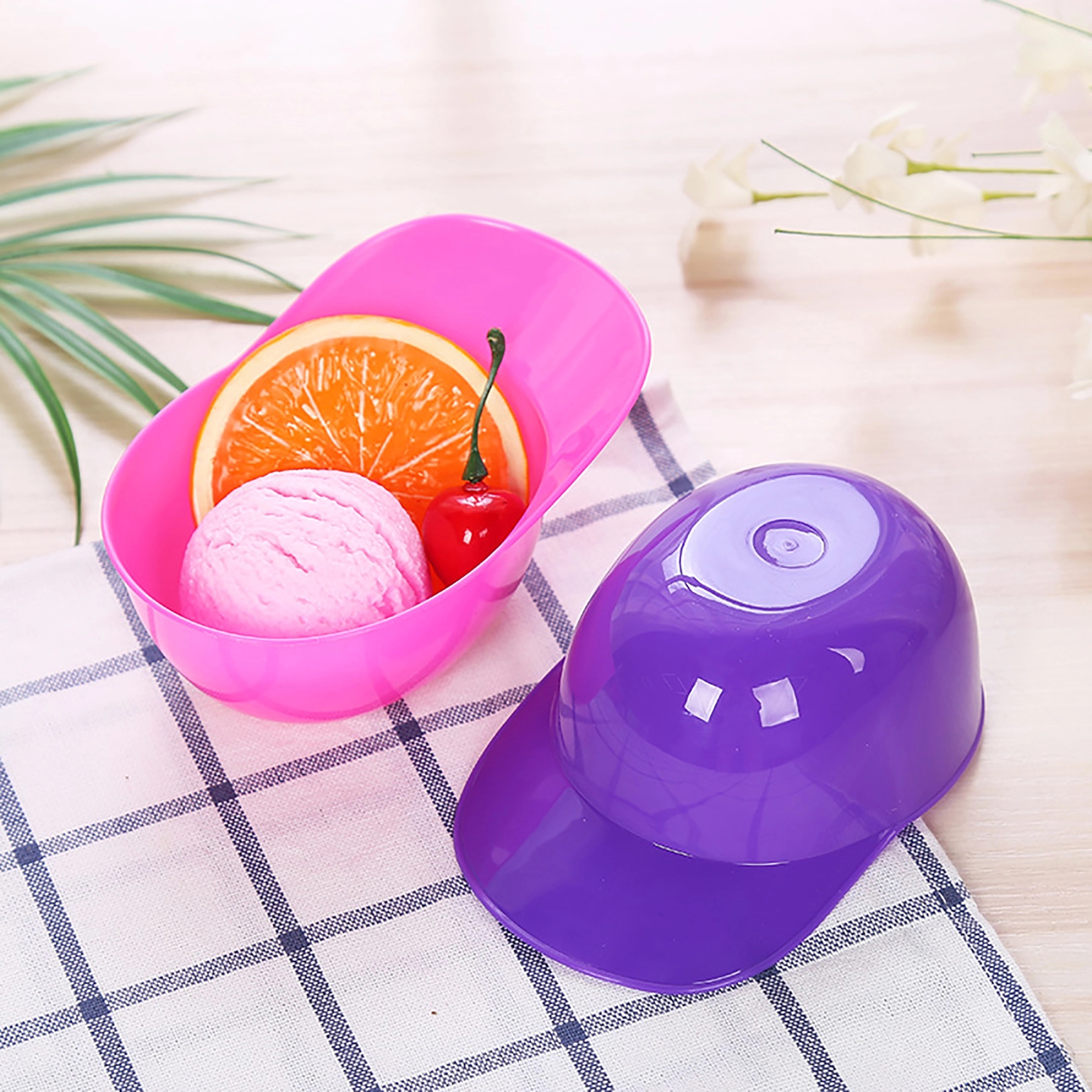 8oz Baseball Hat Ice Cream Dessert  Bowls 9