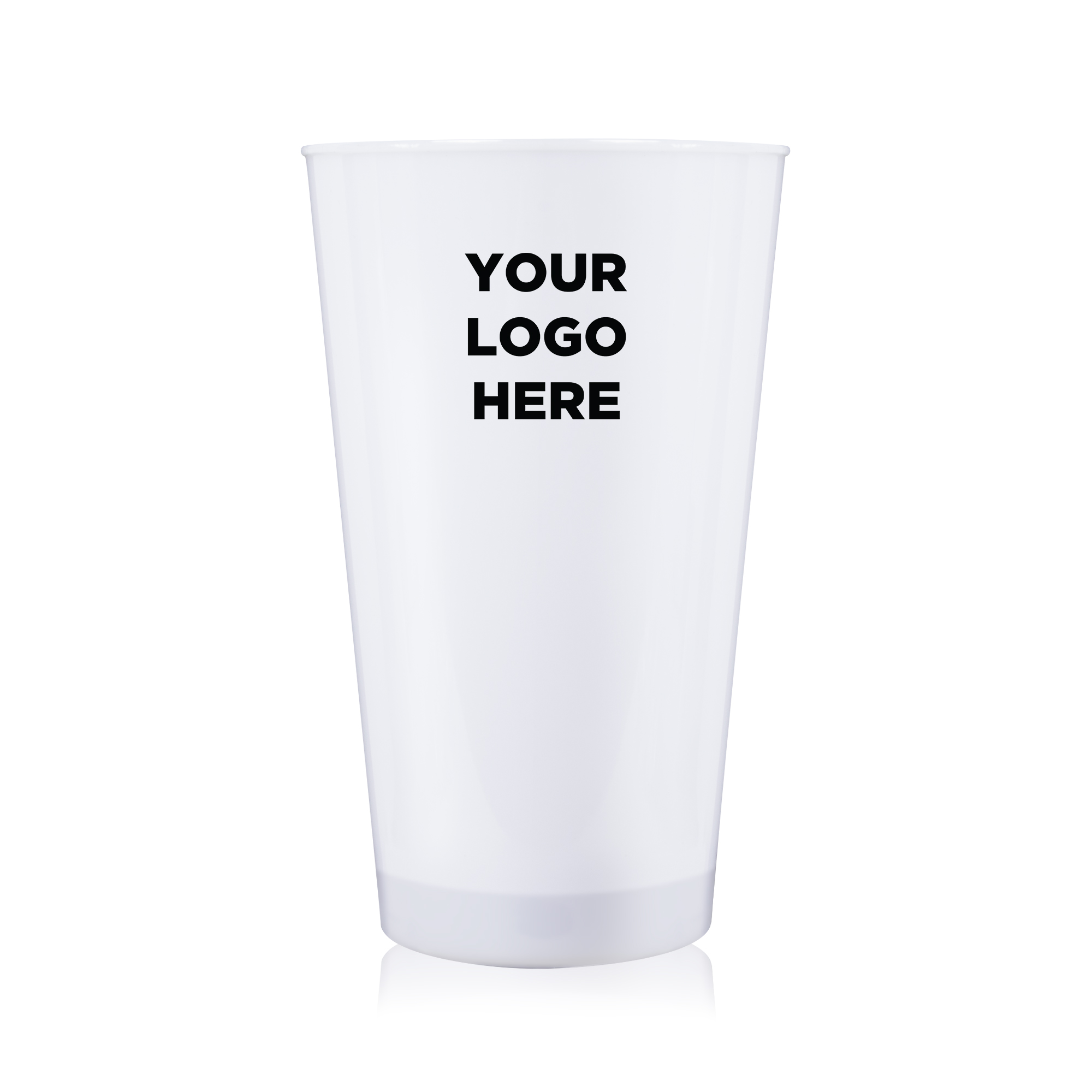 Multi Color LED Light Up Glow Neon Look 16 oz Pint Glass(Pad Print) 18