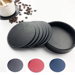 Leather Round Coaster