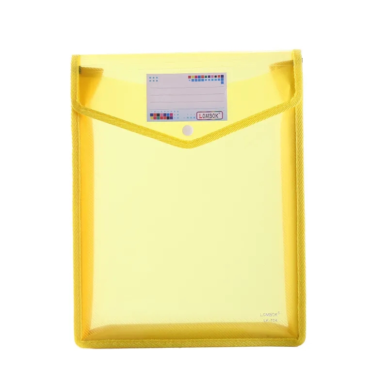 A4 Size Vertical Document Storage Bag with Snap Button 22