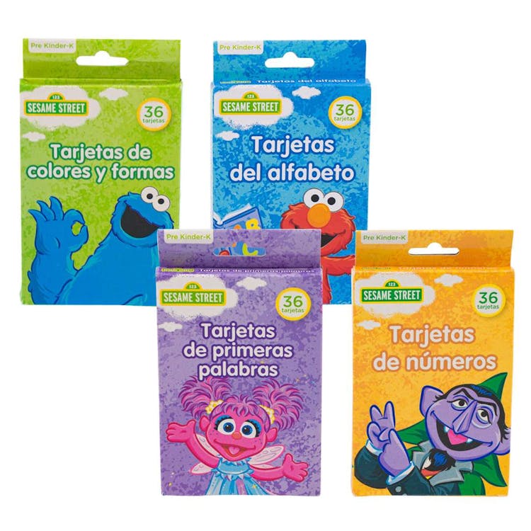 Spanish Sesame Street Flash Cards 36ct 3