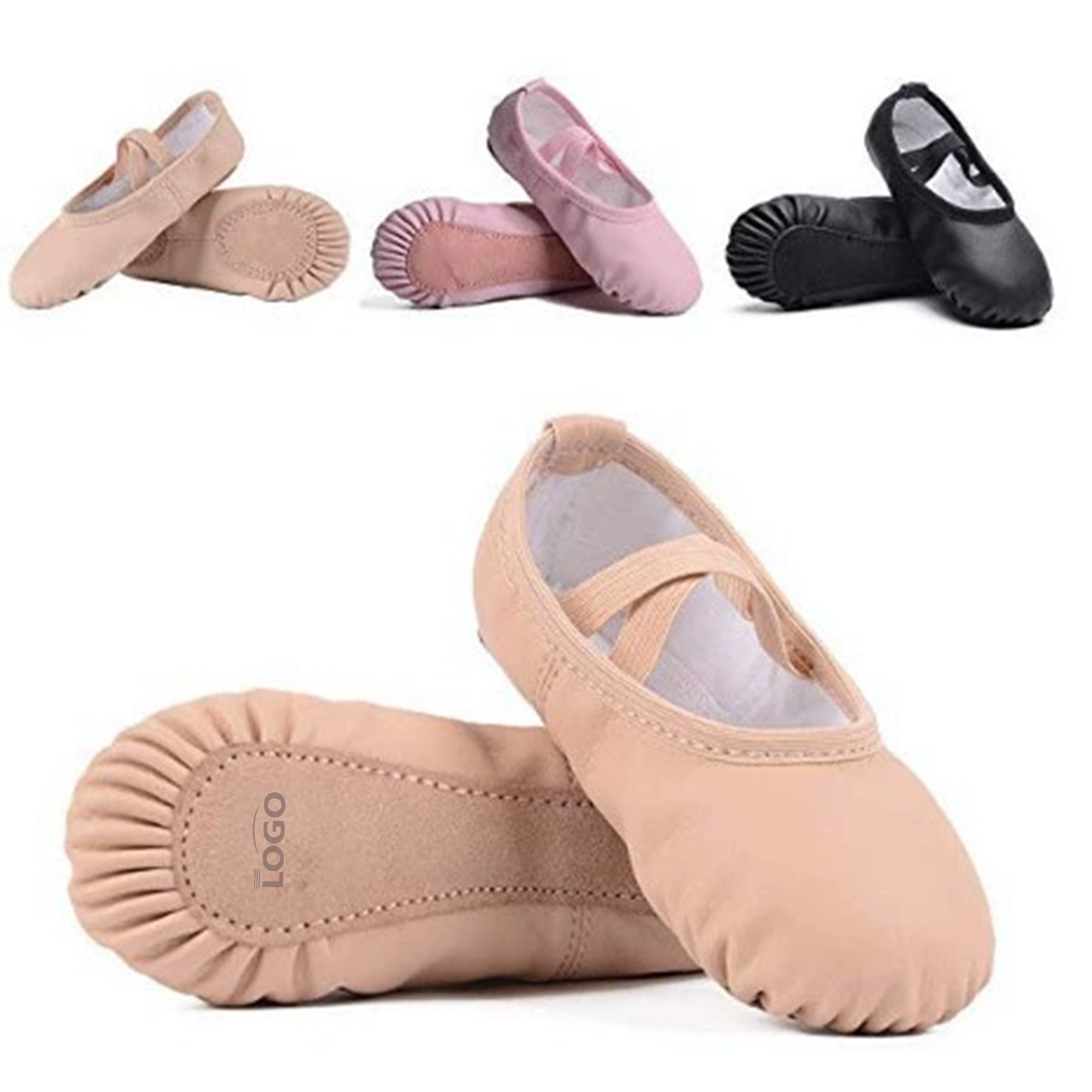 Ballet Dance Shoes with Leather Sole 3