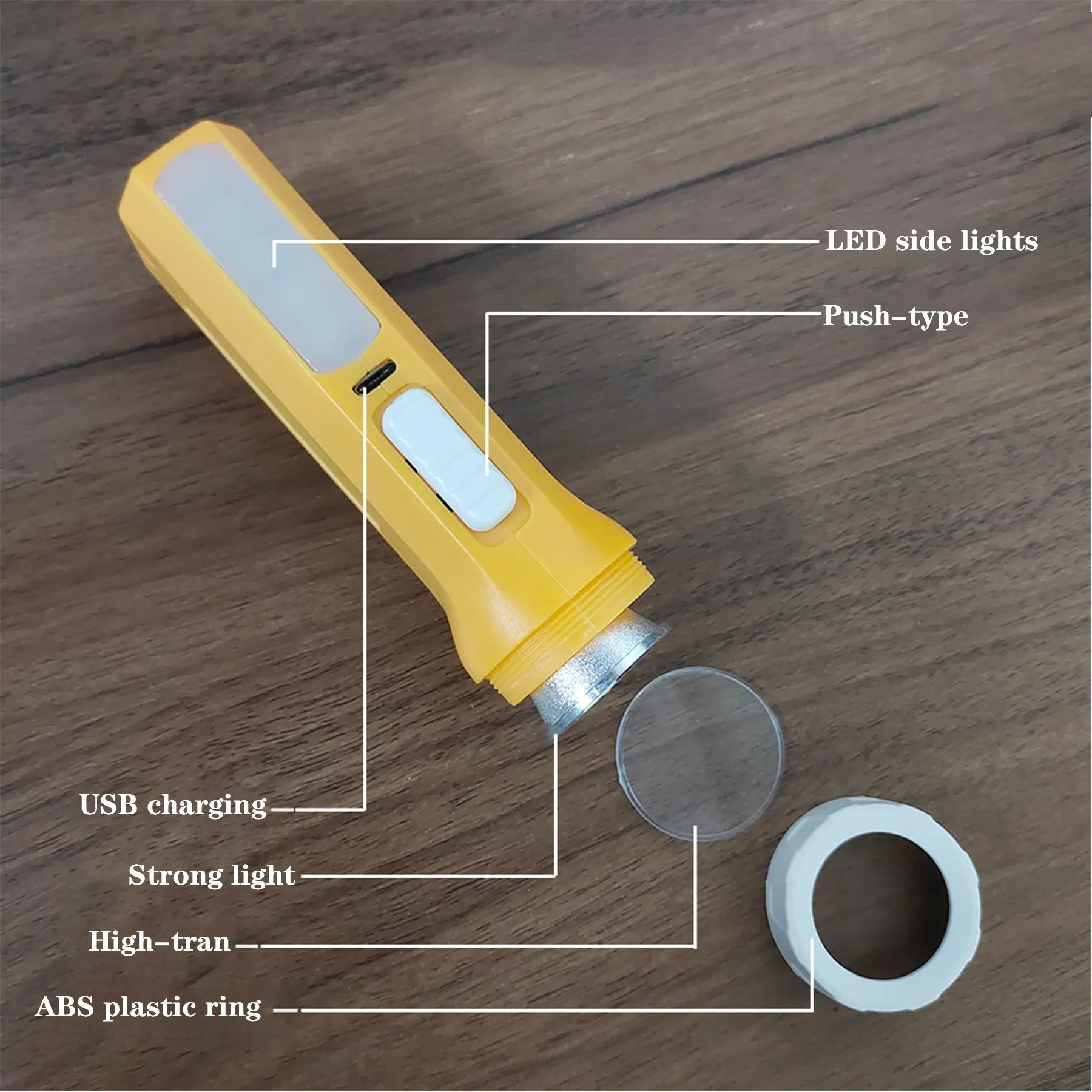 LED flashlight with side light 6