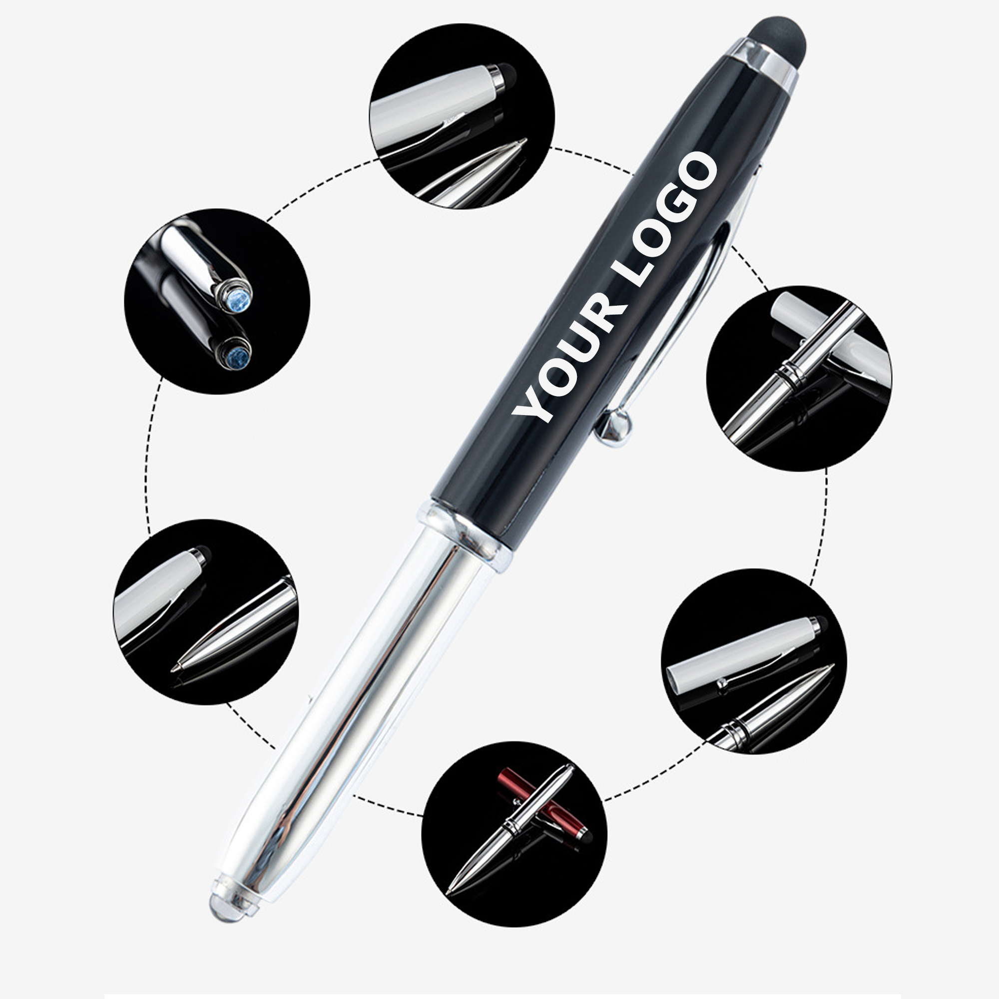 LED Flashlight Touchscreen Writing Pen 4