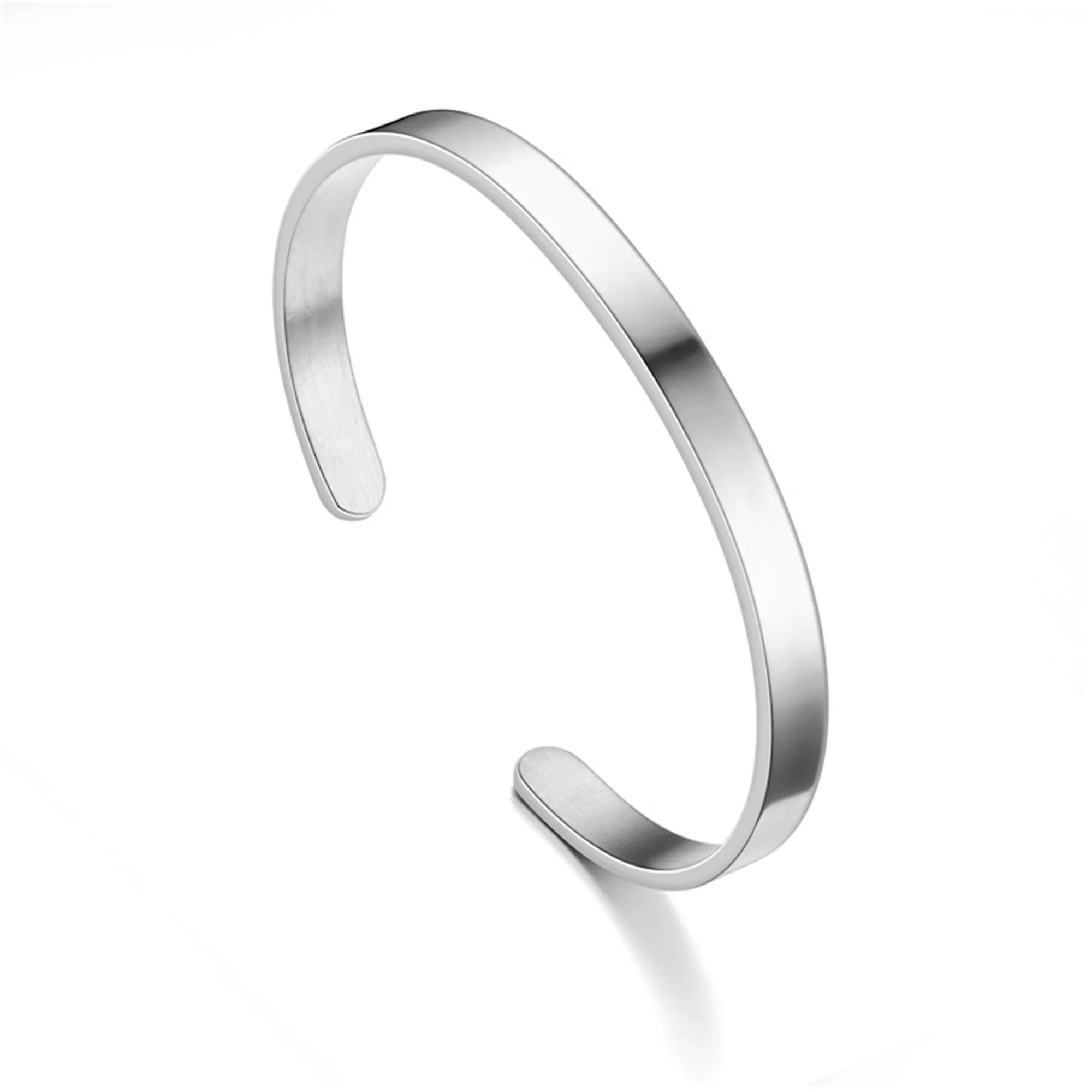 Stainless Steel Thin Cuff Bracelet Electroplated 12