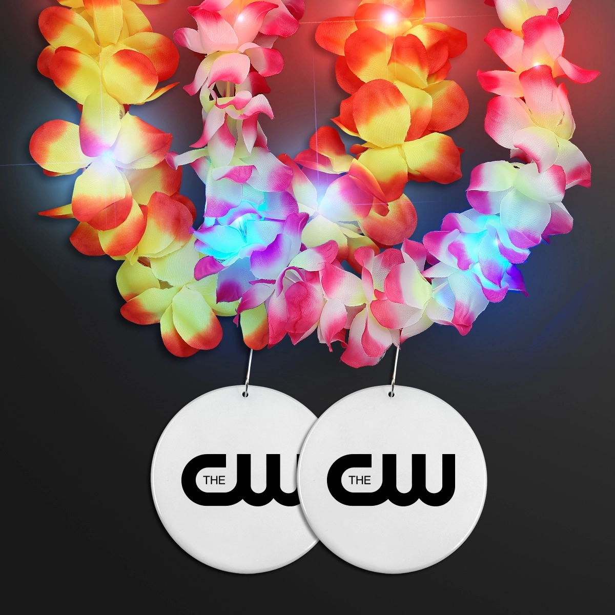 Light Up Hawaiian Leis with Custom Circle Medallion 62